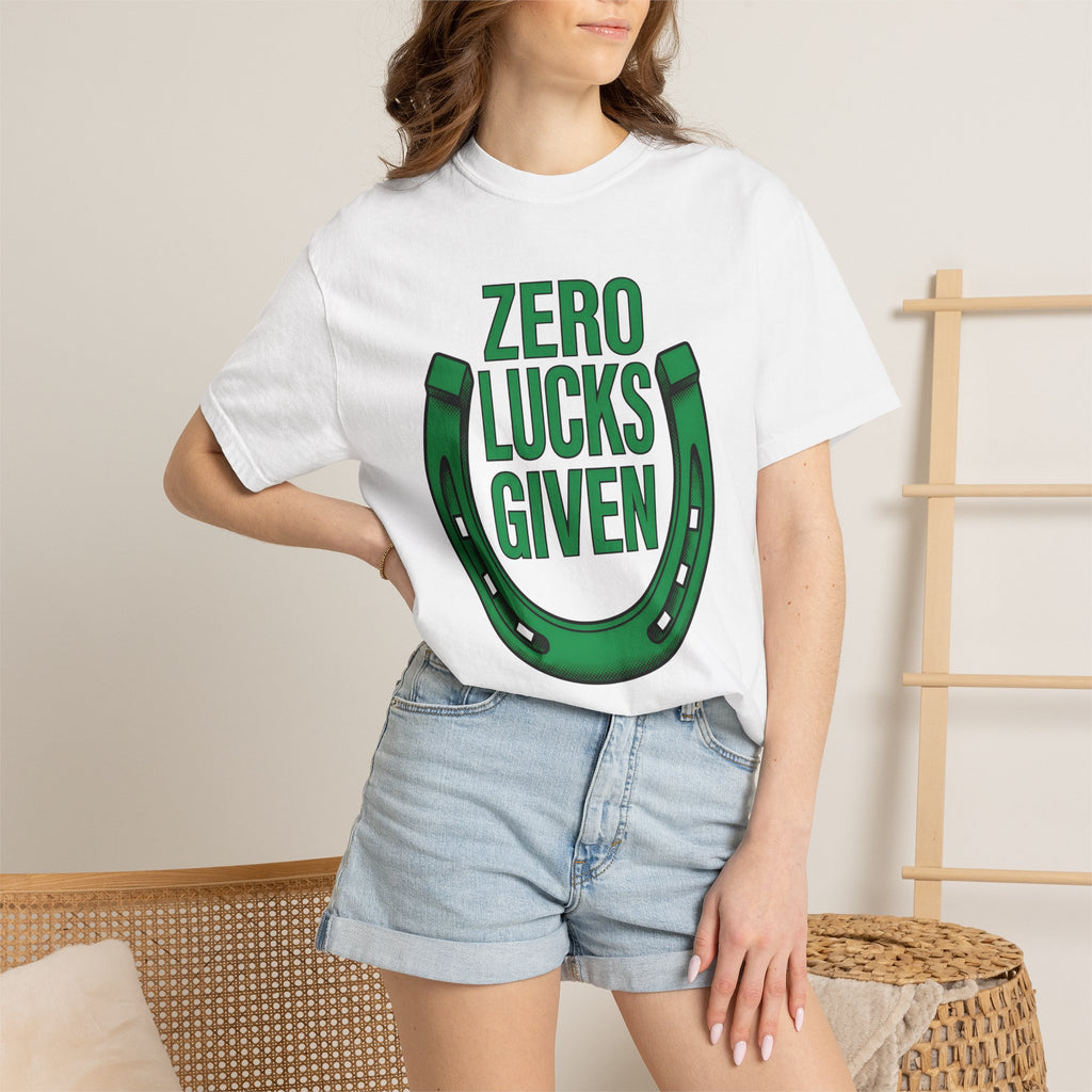 Lucky Horseshoe Shirt St Patrick's Day Event Gift Women Strong Tee Horseshoes T-Shirt Luck Fan Bold Tshirt Party Graphic Old School Joke