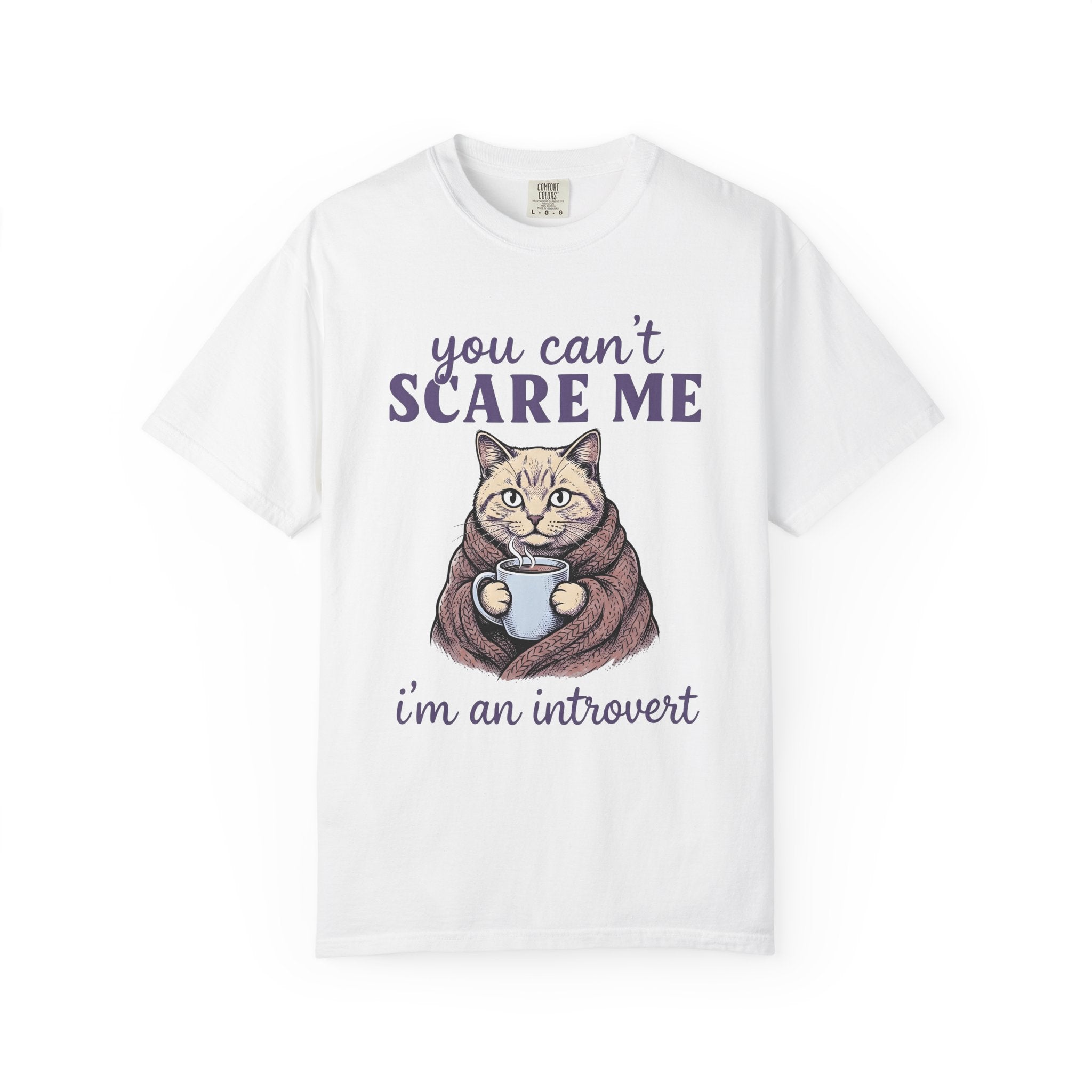 Cat Coffee Mug Shirt Cat Introvert Gift Women Cozy Tee Coffee Cup T-Shirt Feline Fan Cat Mug Tshirt Recluse Graphic Hand Drawn Blanket