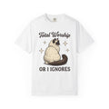Siamese Cat Shirt Cat Animal Gift Women Vintage Tee Siamese T-Shirt Cat Fan Feline Tshirt Retro Illustration Hand Drawn Stars Tshirt