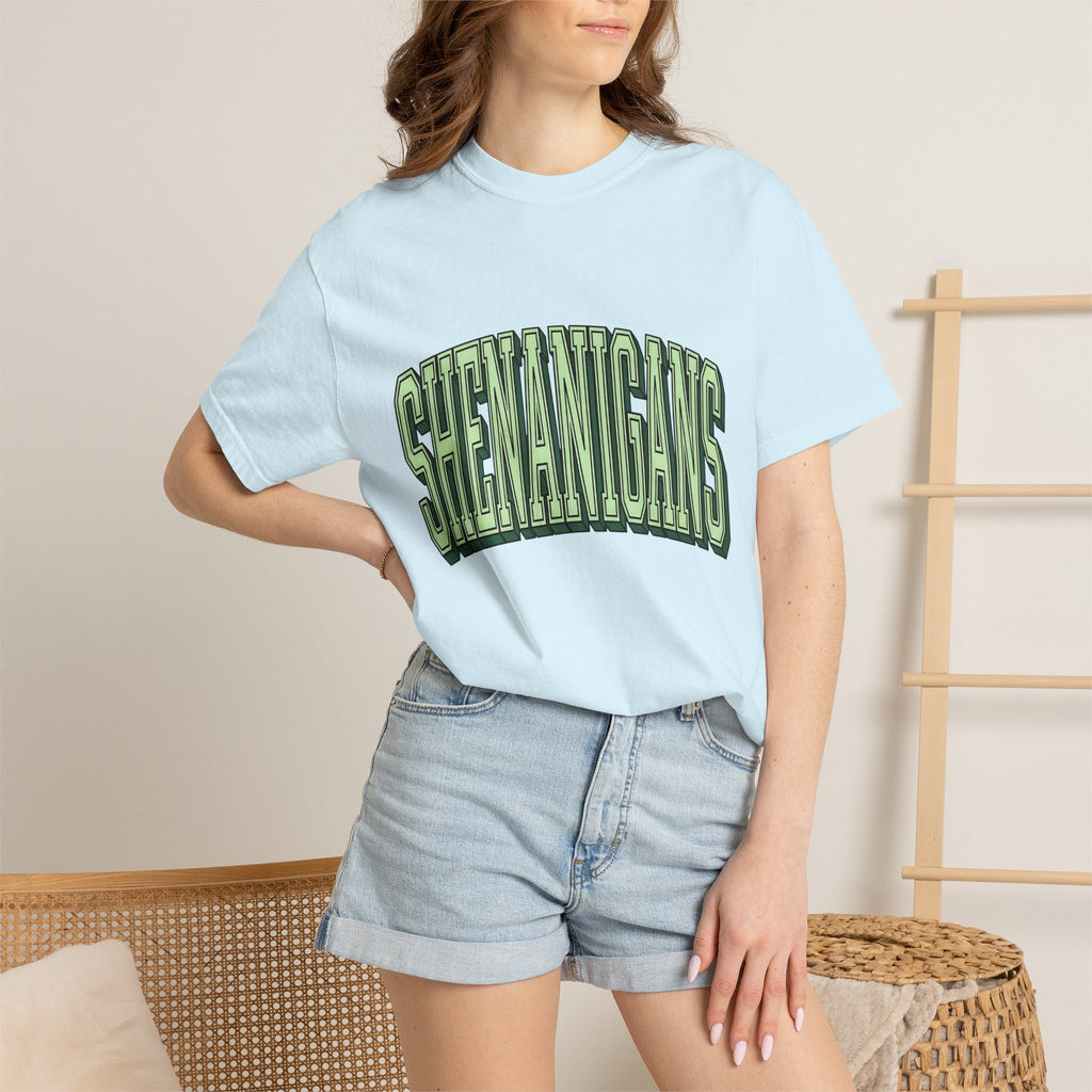 Curved Bold Text Shirt St Patrick's Day Jokes Gift Women Fun Tee Typography T-Shirt Shamrock Fan Quirky Tshirt Pun Graphic Vintage