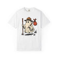 Ghost Camper Shirt Funny Halloween Gift Women Cartoon Tee Campervan T-Shirt Humor Fan Comic Tshirt Spooky Graphic Vintage Scout Hat Tshirt