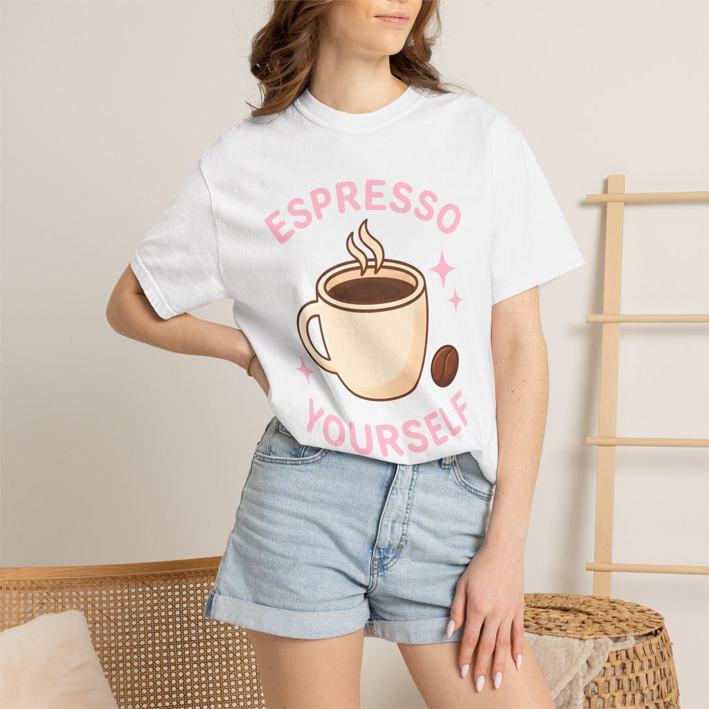 Coffee Cup Shirt Coffee Foodie Gift Women Cute Tee Mug T-Shirt Coffee Fan Coffee Mug Tshirt Food Graphic Retro Coffee Bean Tshirt