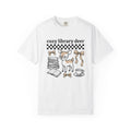 Stag Glasses Shirt Book Wildlife Gift Women Sweet Tee Spectacles T-Shirt Bibliophile Fan Specs Tshirt Animal Graphic Old-School Stacked