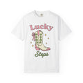 Cowboy Boot Shirt St Patrick's Day Ranch Gift Women Hand Drawn Tee Boot T-Shirt Patrick's Day Fan Illustrated Tshirt Farmhouse Graphic