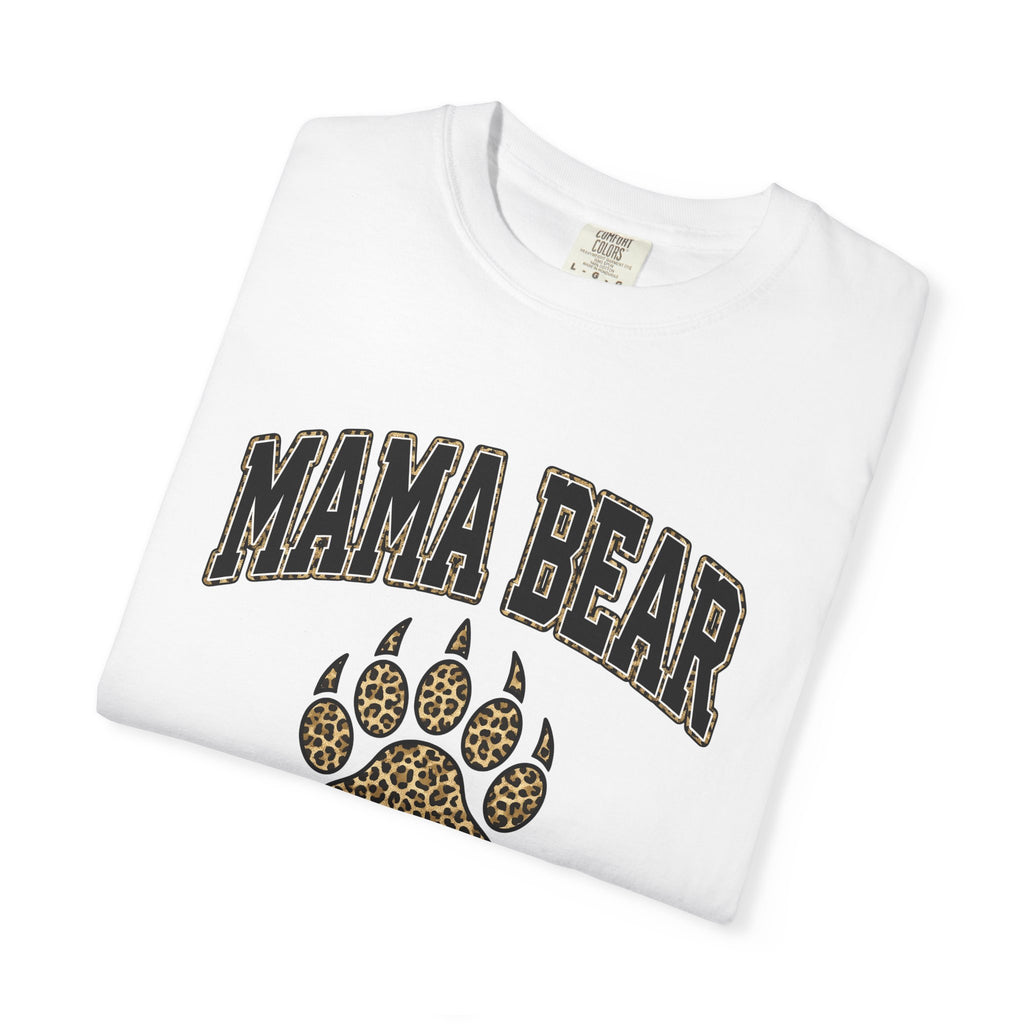 Bear Track Shirt Moms Fauna Gift Women Safari Print Tee Footprint T-Shirt Mother Fan Wildlife Graphic Tshirt Hand Drawn Cat Print Tshirt