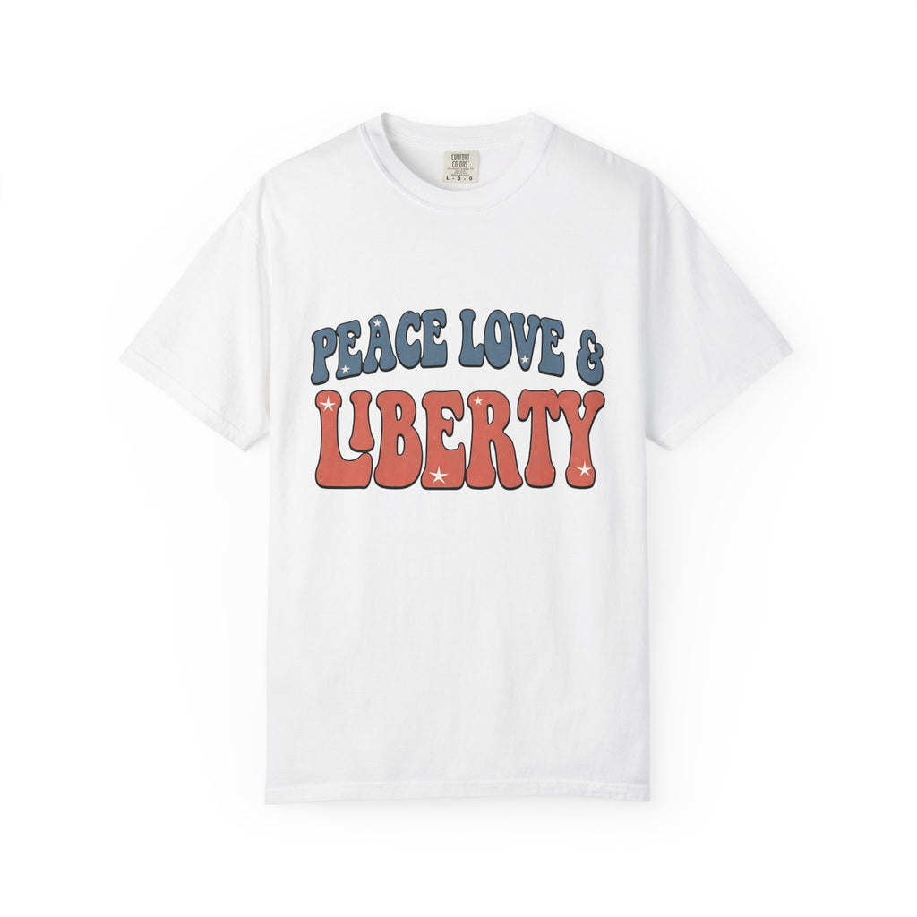 Vintage Text Design Shirt 4th Of July America Gift Women Classic Tee Typography T-Shirt Independence Fan Retro Tshirt Patriotic Graphic Hand