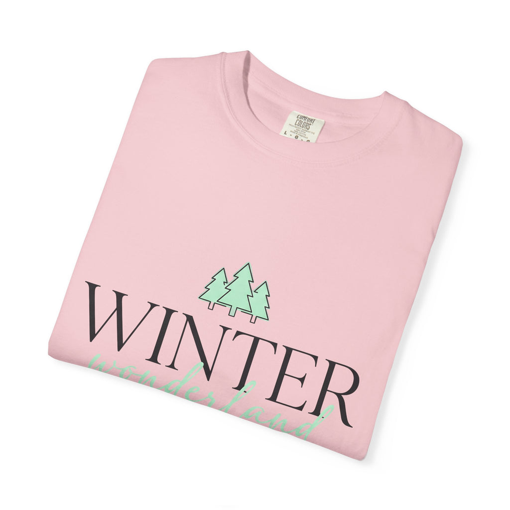 Spruce Trees Shirt Holiday Frost Gift Women Plain Tee Evergreen T-Shirt Christmas Fan Fir Tshirt Frosty Graphic Trendy Calligraphy Font