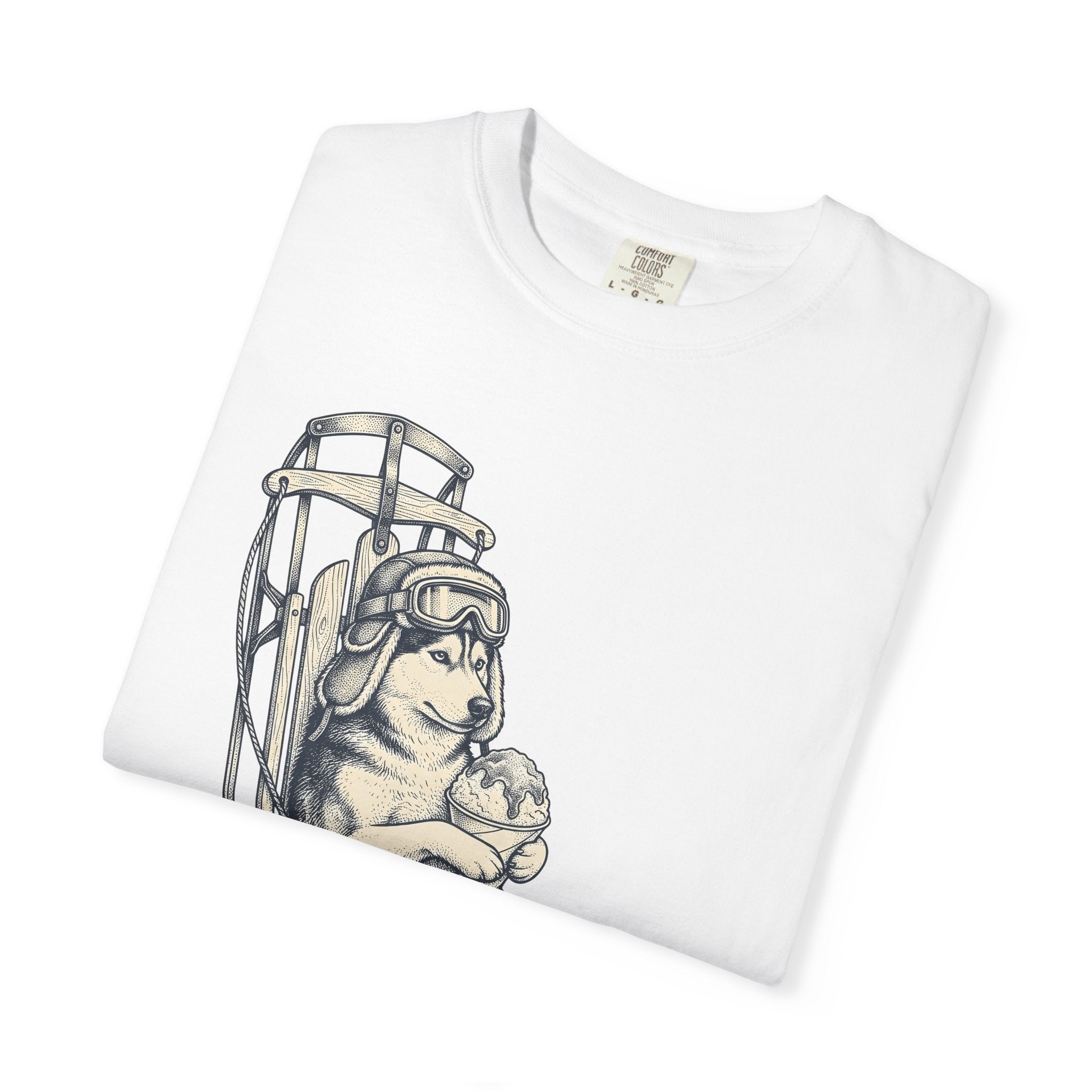 Husky Breed Shirt Dog Cold Gift Women Line Art Tee Siberian Husky T-Shirt Dog Fan Husky Graphic Winter Graphic Hand Drawn Dog Sled Tshirt