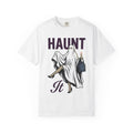 Ghost Dress Shirt Halloween Fright Gift Women Classic Tee Specter T-Shirt Vintage Tshirt Scary Graphic Outline Candlelight Tshirt