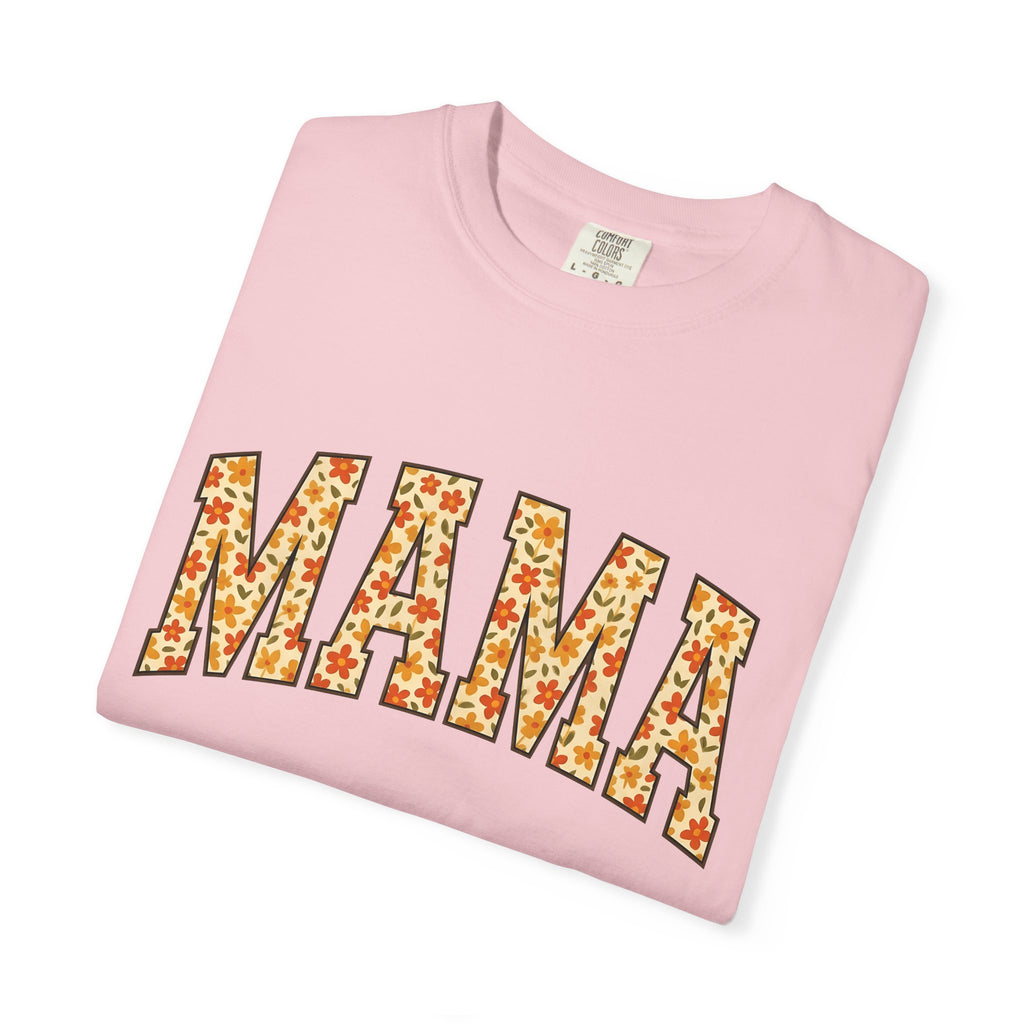 Floral Script Shirt Mom Greenery Gift Women Hippie Tee Calligraphy T-Shirt Mother Enthusiast Bohemian Tshirt Foliage Graphic Old School