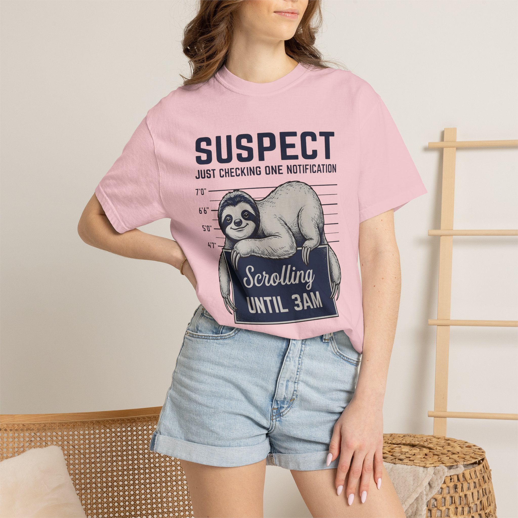 Sloth Art Shirt Sloth Comedy Gift Women Sketch Tee Sloth T-Shirt Sloth Fan Sloth Illustration Tshirt Humor Graphic Line Art Id Board Tshirt