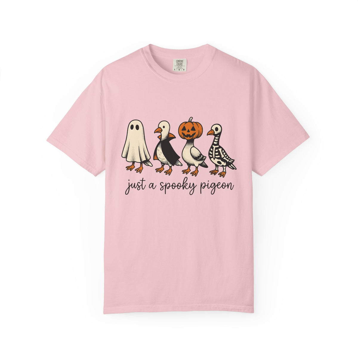 Dove Outfits Shirt Halloween Creatures Gift Women Animated Tee Pigeon T-Shirt Horror Fan Cartoon Tshirt Monster Graphic Sketch Halloween