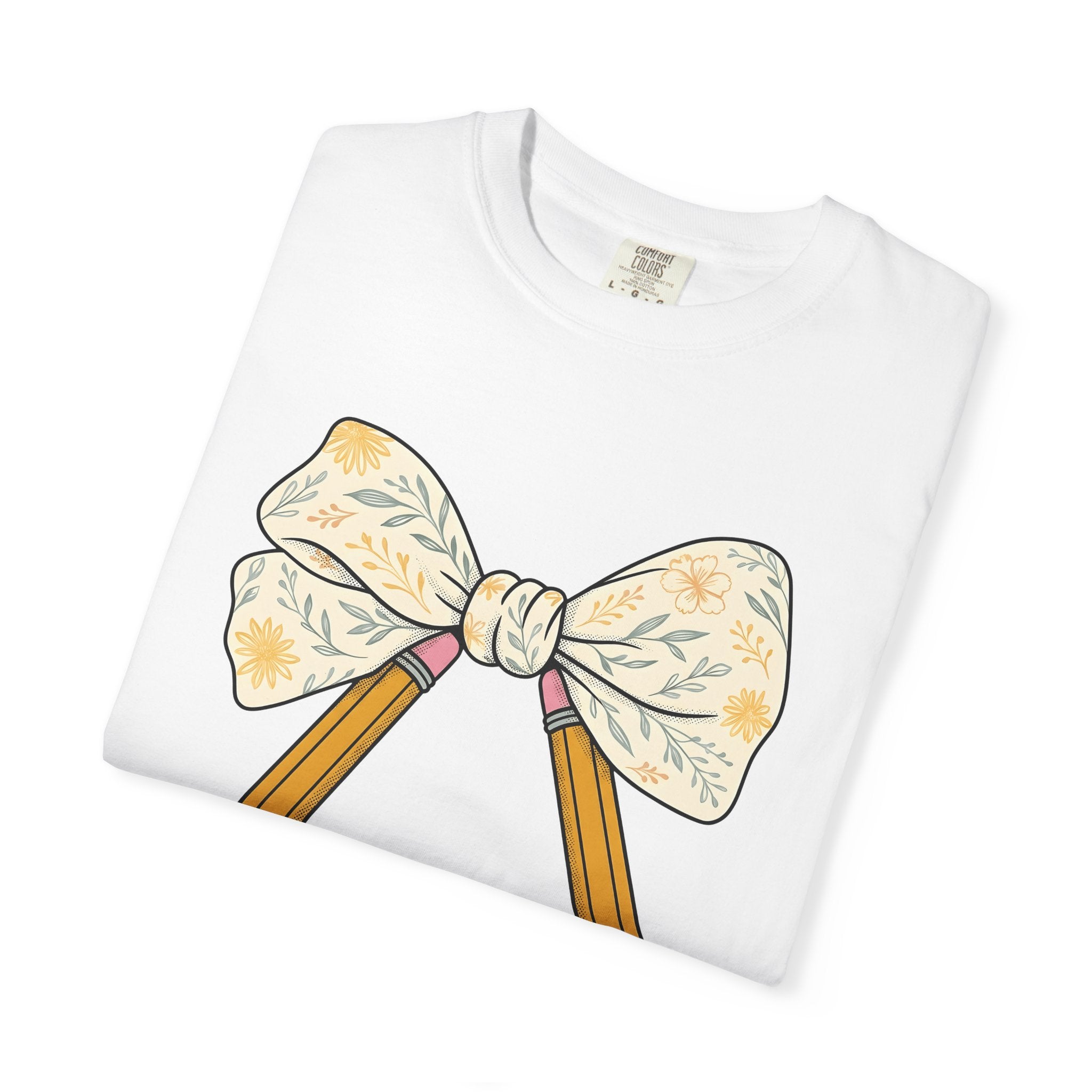 Drawing Bow Shirt Teachers Education Gift Women Botanical Tee Archery T-Shirt Educator Enthusiast Floral Tshirt Learning Graphic Sketch