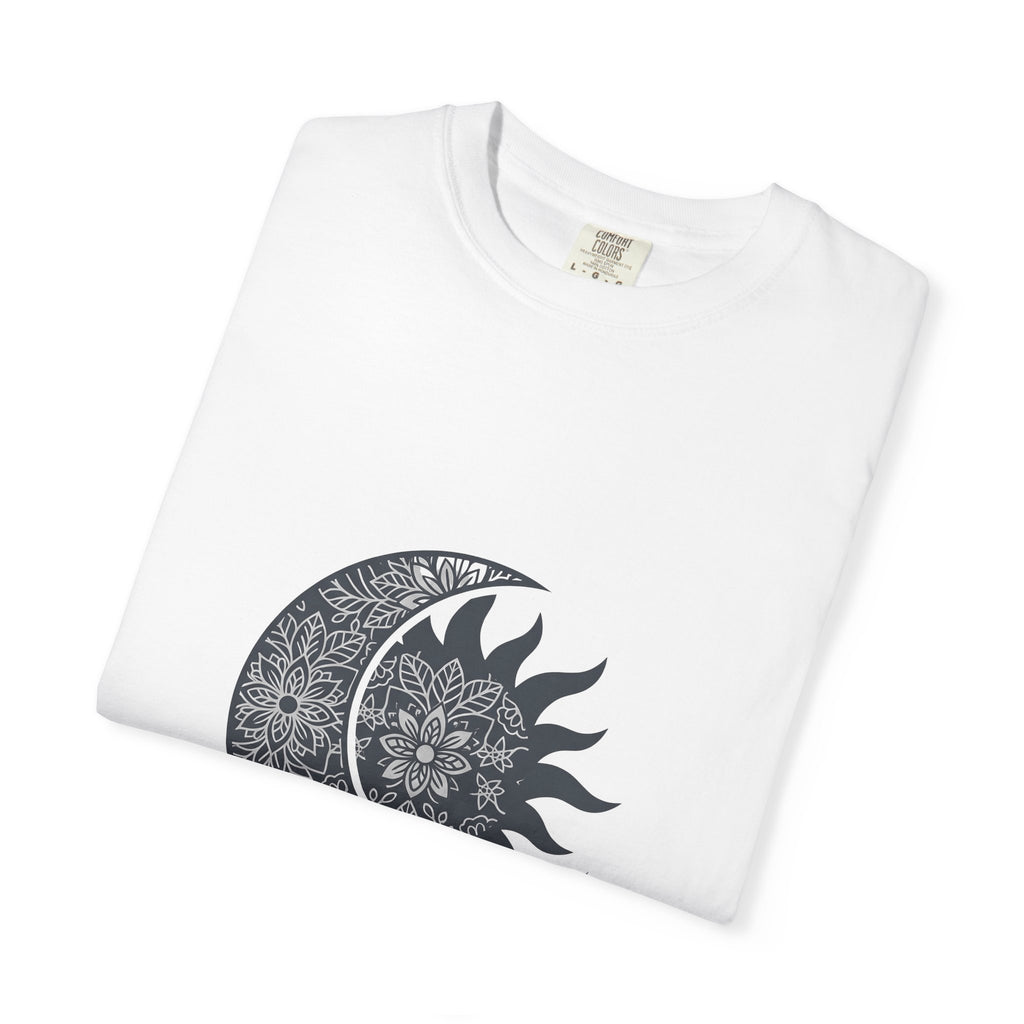 Mandala Sun Moon Shirt Boho Chic Metaphysical Gift Women Hippie Tee Sacred Symbol T-Shirt Bohemian Fan Tribal Tshirt Spiritual Graphic