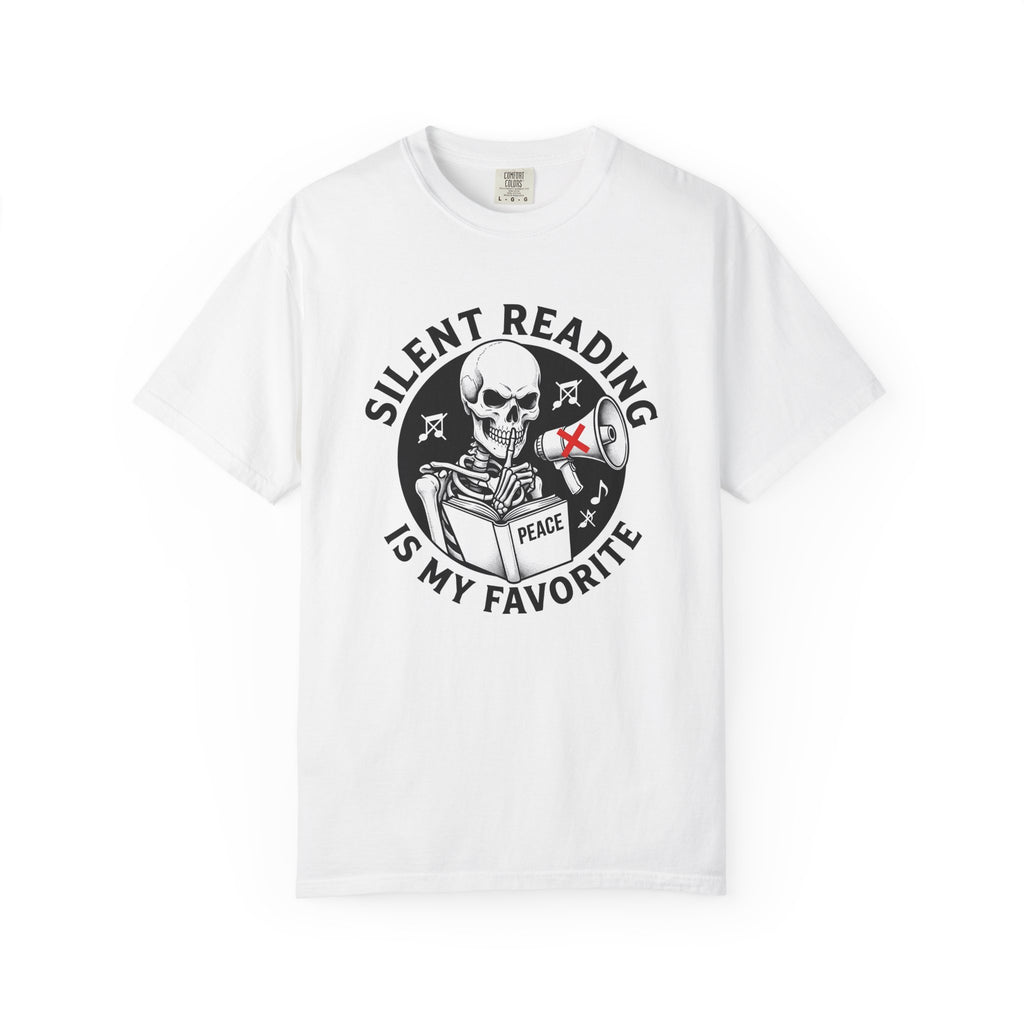 Skull Reading Book Shirt Teachers Literacy Gift Women Ink Tee Skull T-Shirt Educator Enthusiast Tattoo Tshirt Reading Graphic Retro Speaker