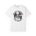Skull Reading Book Shirt Teachers Literacy Gift Women Ink Tee Skull T-Shirt Educator Enthusiast Tattoo Tshirt Reading Graphic Retro Speaker