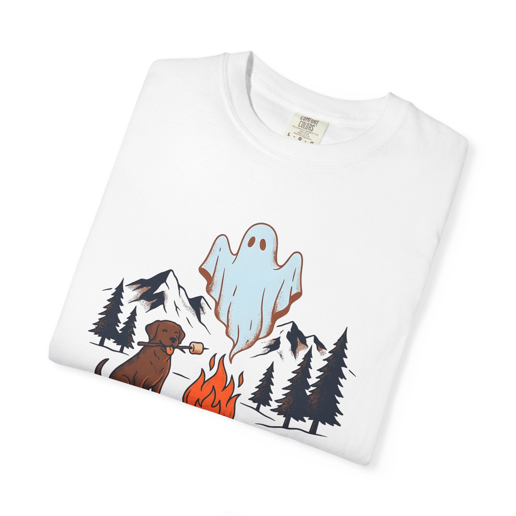Outdoor Dog Shirt Dog Backpacking Gift Women Sketch Tee Canine T-Shirt Dog Fan Puppy Tshirt Hiking Graphic Line Art Apparition Tshirt