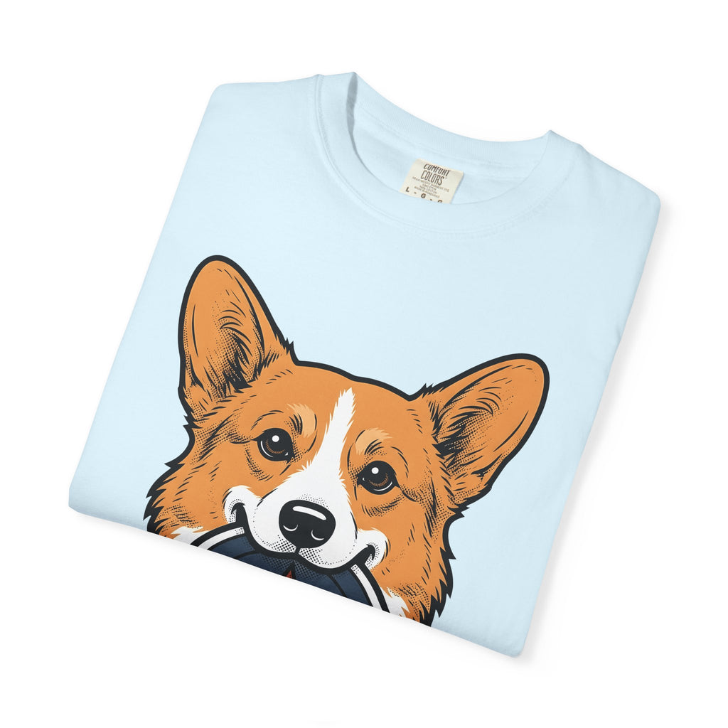 Corgi Puppy Shirt America 4Th Of July Pet Gift Women Graphic Tee Puppy T-Shirt Patriot Fan Corgi Tshirt Graphic Design Retro Star Shape