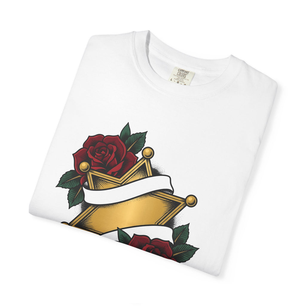 Sheriff Emblem Shirt Cowgirl Rodeo Gift Women Neo Traditional Tattoo Tee Badge T-Shirt Cowgirl Fan Tattooed Tshirt Rodeo Graphic Hand Drawn