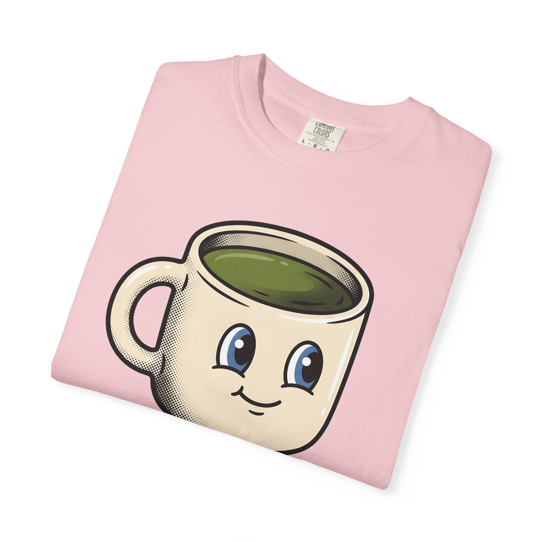 Coffee Mug Mascot Shirt Coffee Cowgirl Gift Women Cute Tee Mascot T-Shirt Coffee Fan Kawaii Tshirt Rodeo Graphic Comic Western Boots Tshirt
