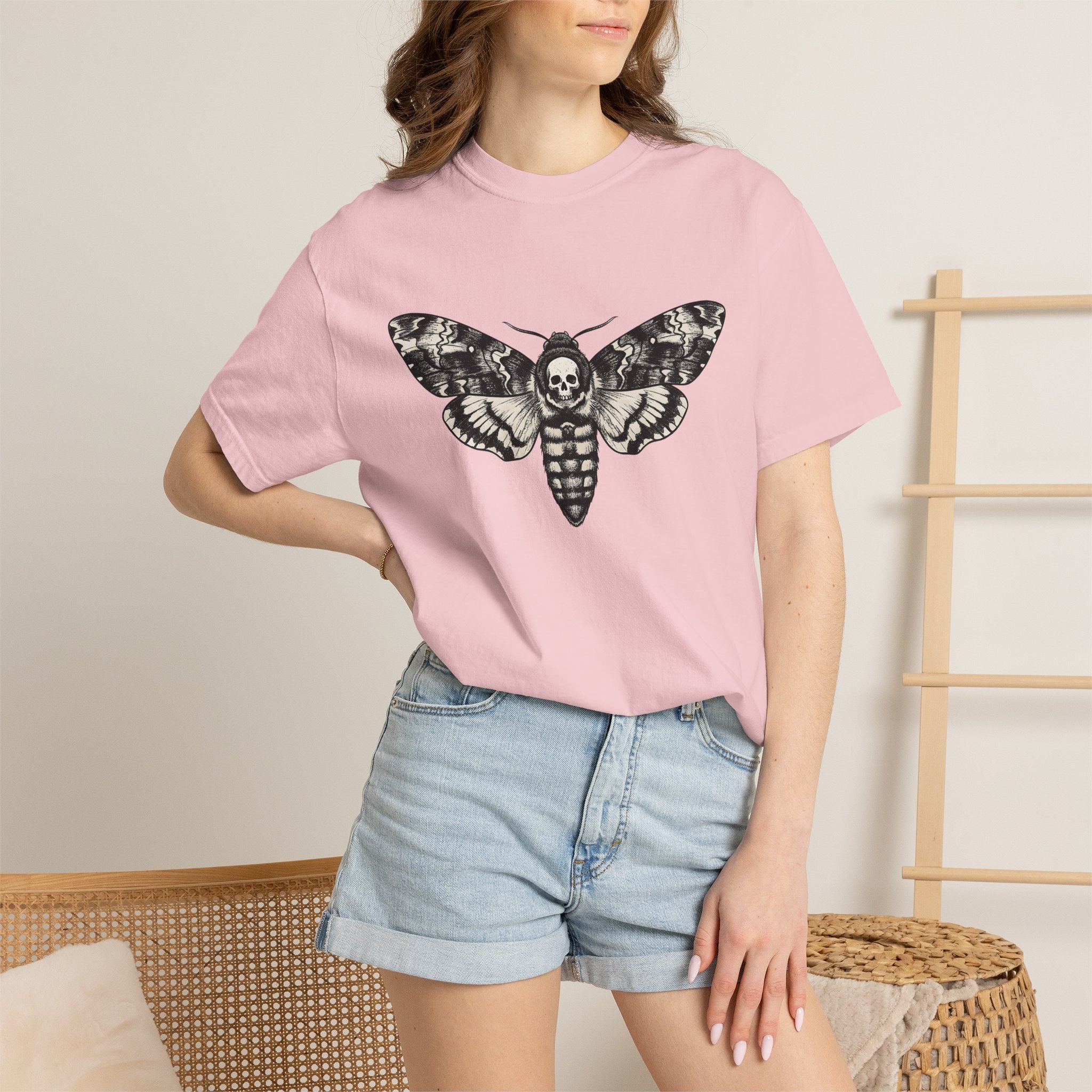 Death Insect Shirt Boho Chic Mysticism Gift Women Spooky Tee Beetle T-Shirt Bohemian Enthusiast Horror Tshirt Occult Graphic Antique
