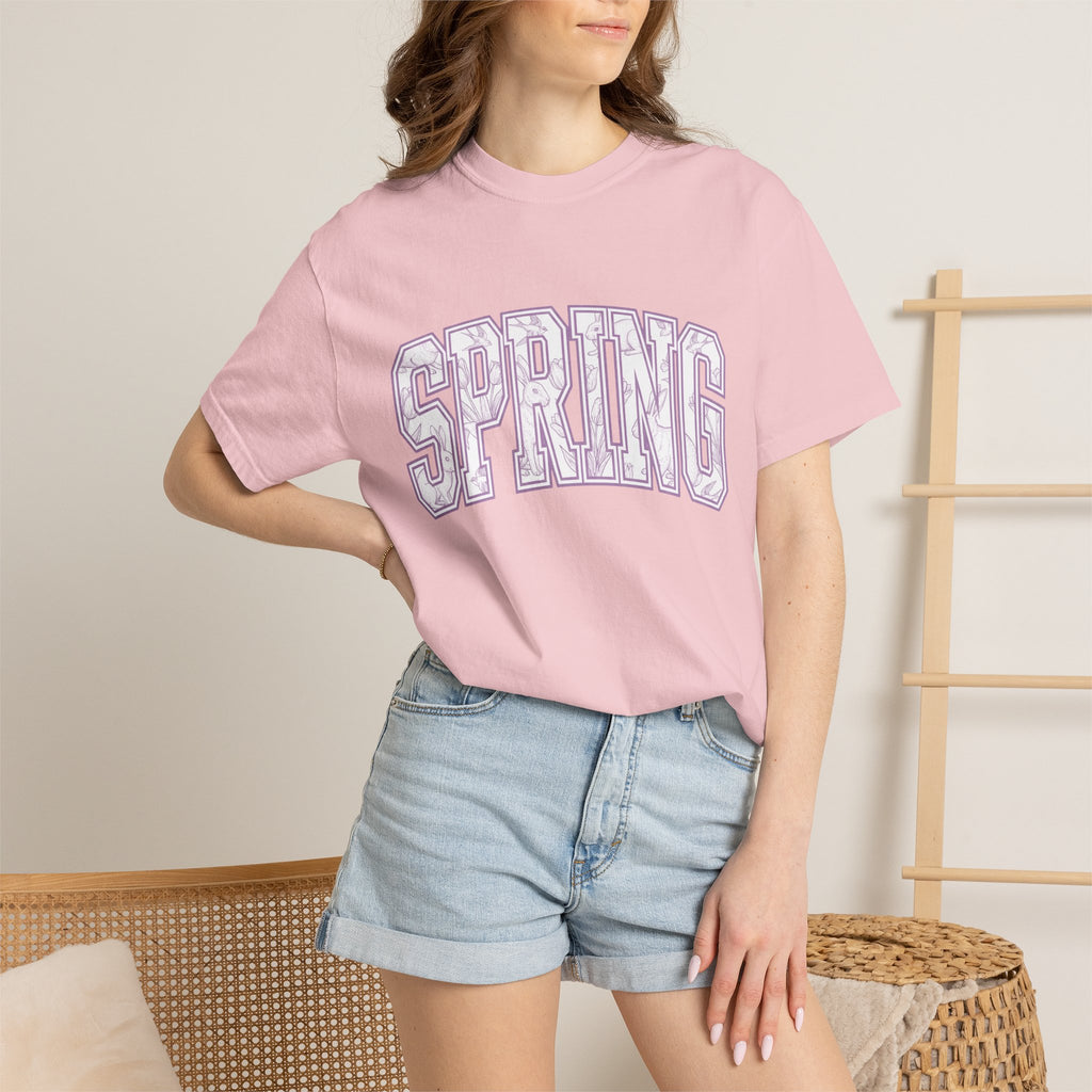 Rabbit Flower Design Shirt Spring Outdoors Gift Women Retro Tee Floral T-Shirt Springtime Fan Vintage Tshirt Nature Graphic Sketch Songbird