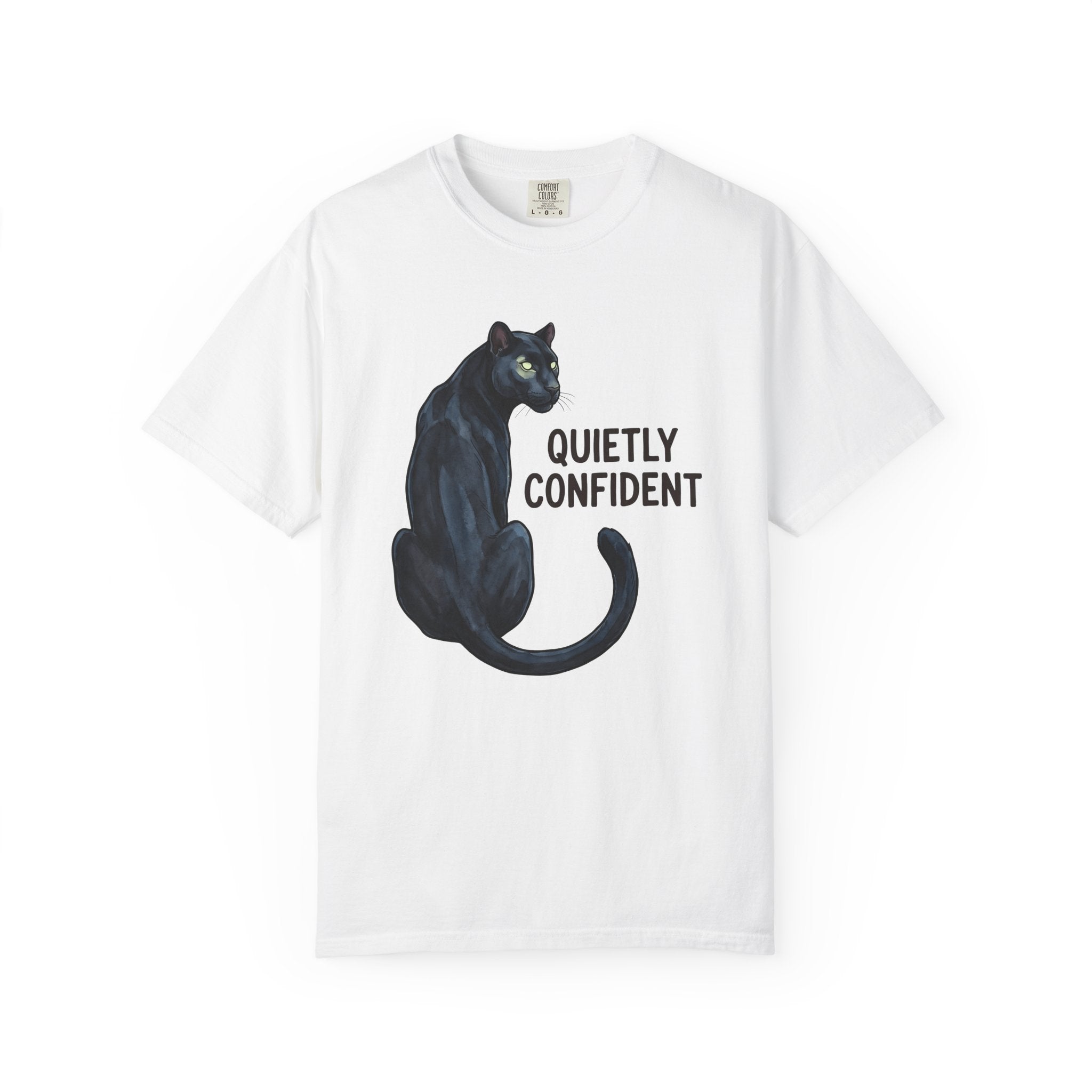 Black Panther Shirt Panther Animal Gift Women Watercolor Tee Panther T-Shirt Big Cat Fan Watercolour Tshirt Wildlife Graphic Sketch Glowing