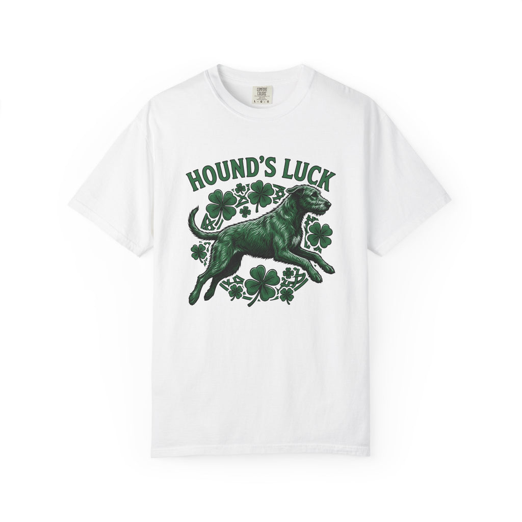 Irish Wolfhound Dog Shirt St Patrick's Day Dog Gift Women Vintage Tee Wolfhound T-Shirt St Patricks Day Enthusiast Retro Tshirt Dog Graphic