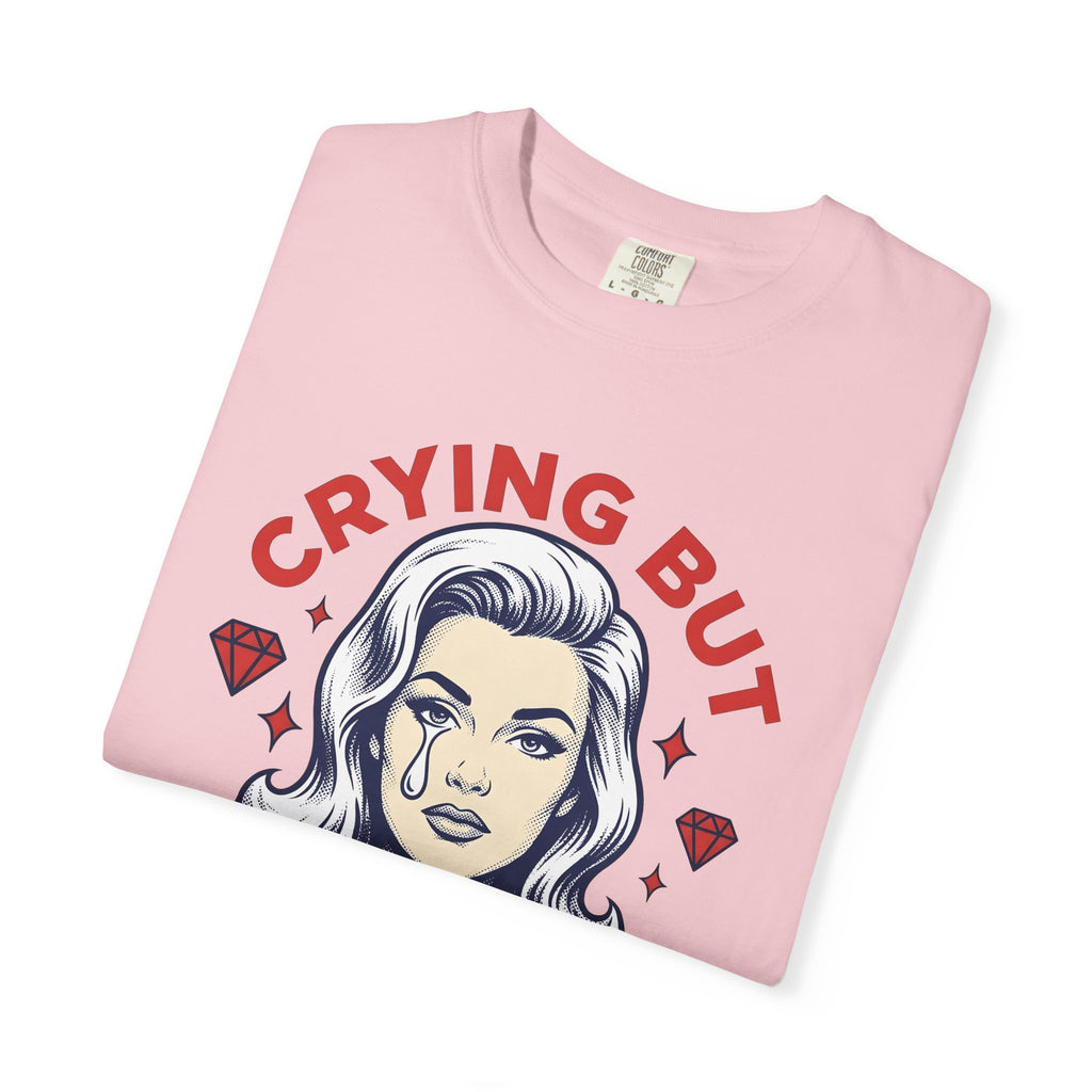 Comic Woman Shirt Fashion Empowerment Gift Women Graphic Tee Cartoon Woman T-Shirt Style Enthusiast Illustration Design Feminist Graphic