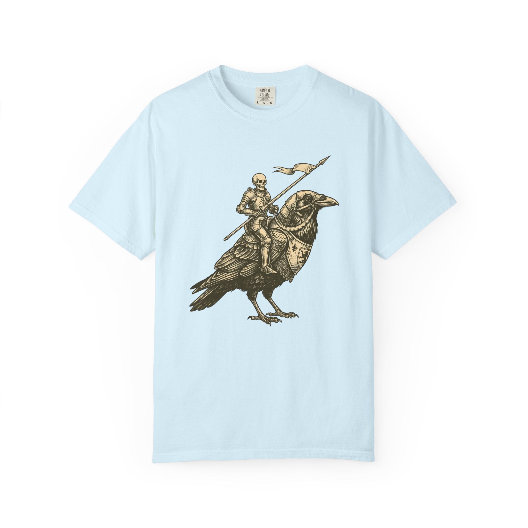 Bony Fighter Raven Shirt Halloween Legend Gift Women Horror Tee Crow T-Shirt Horror Fan Dark Tshirt Mythic Graphic Classic Protective Gear