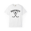 Hockey Sticks Puck Shirt Hockey Sport Gift Women Thick Tee Hockey Gear T-Shirt Hockey Fan Bold Tshirt Athletic Graphic Classic Contest