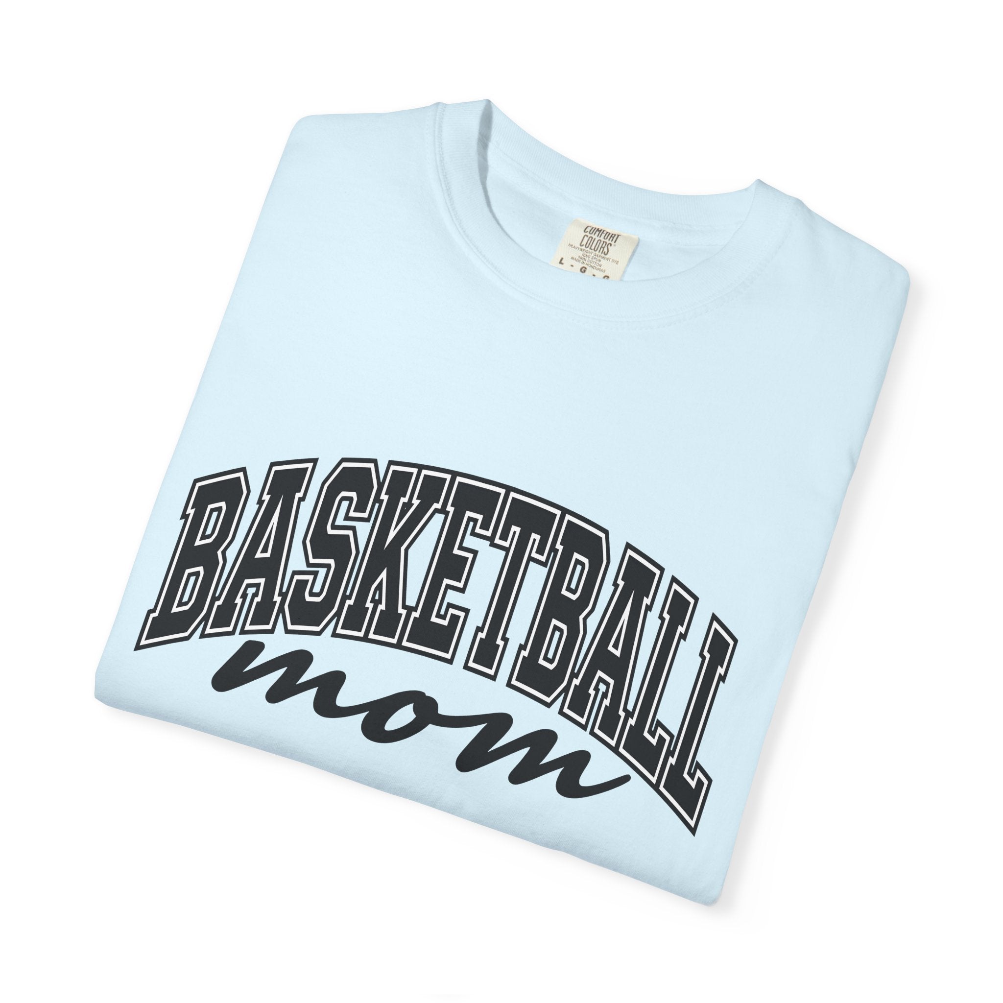 Sporty Mom Shirt Moms Basketball Gear Gift Women Powerful Tee Fitness Mom T-Shirt Mom Enthusiast Bold Tshirt Court Graphic Classic Team Font