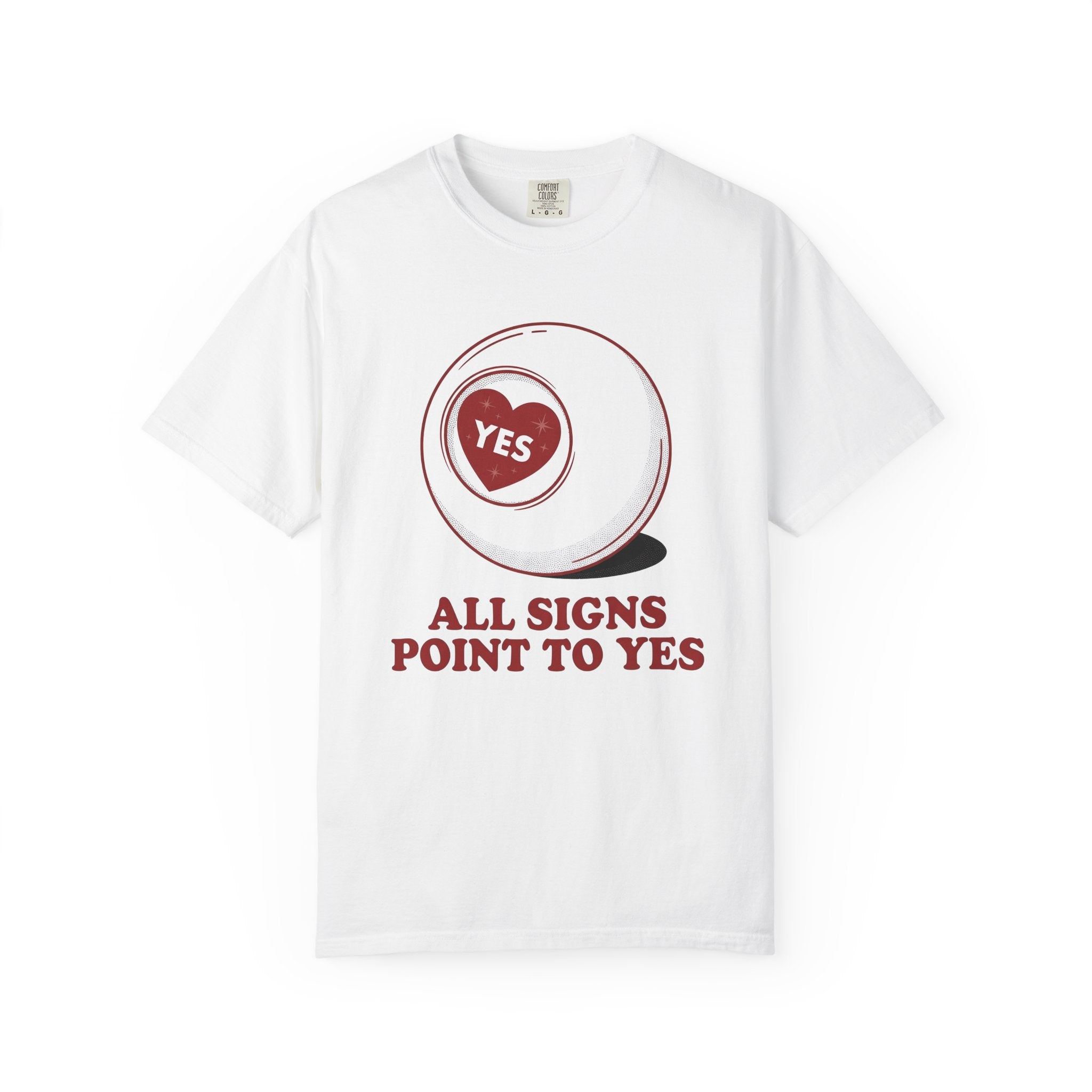 Fortune Ball Shirt Funny Romance Gift Women Classic Tee Crystal Ball T-Shirt Humor Fan Retro Tshirt Love Graphic Old School Symbol Tshirt