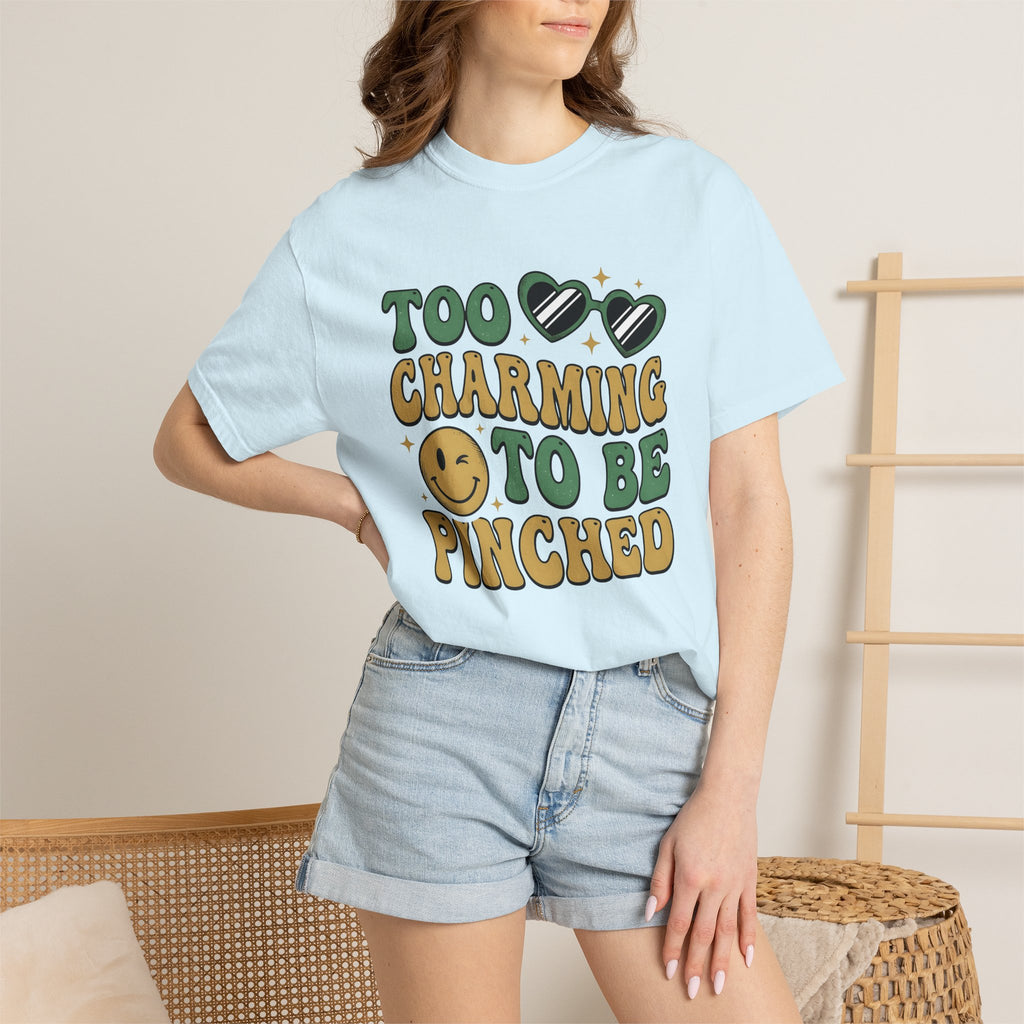 Heart Sunglasses Shirt St Patrick's Day Humor Gift Women Retro Tee Shades T-Shirt Shamrock Fan Vintage Tshirt Funny Graphic Groovy Smiley