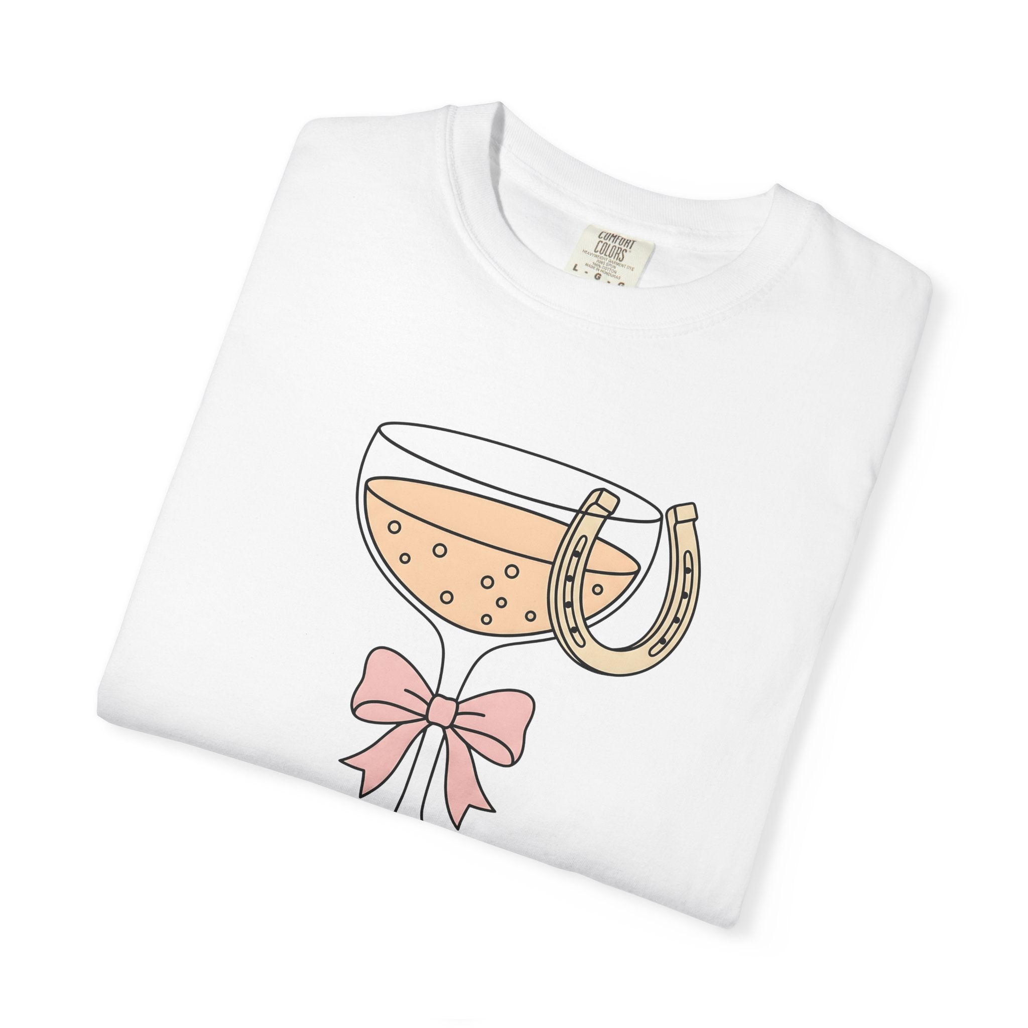 Champagne Glass Shirt Cowgirl Western Gift Women Minimal Tee Flute T-Shirt Rodeo Fan Simple Tshirt Country Graphic Hand Drawn Horseshoe