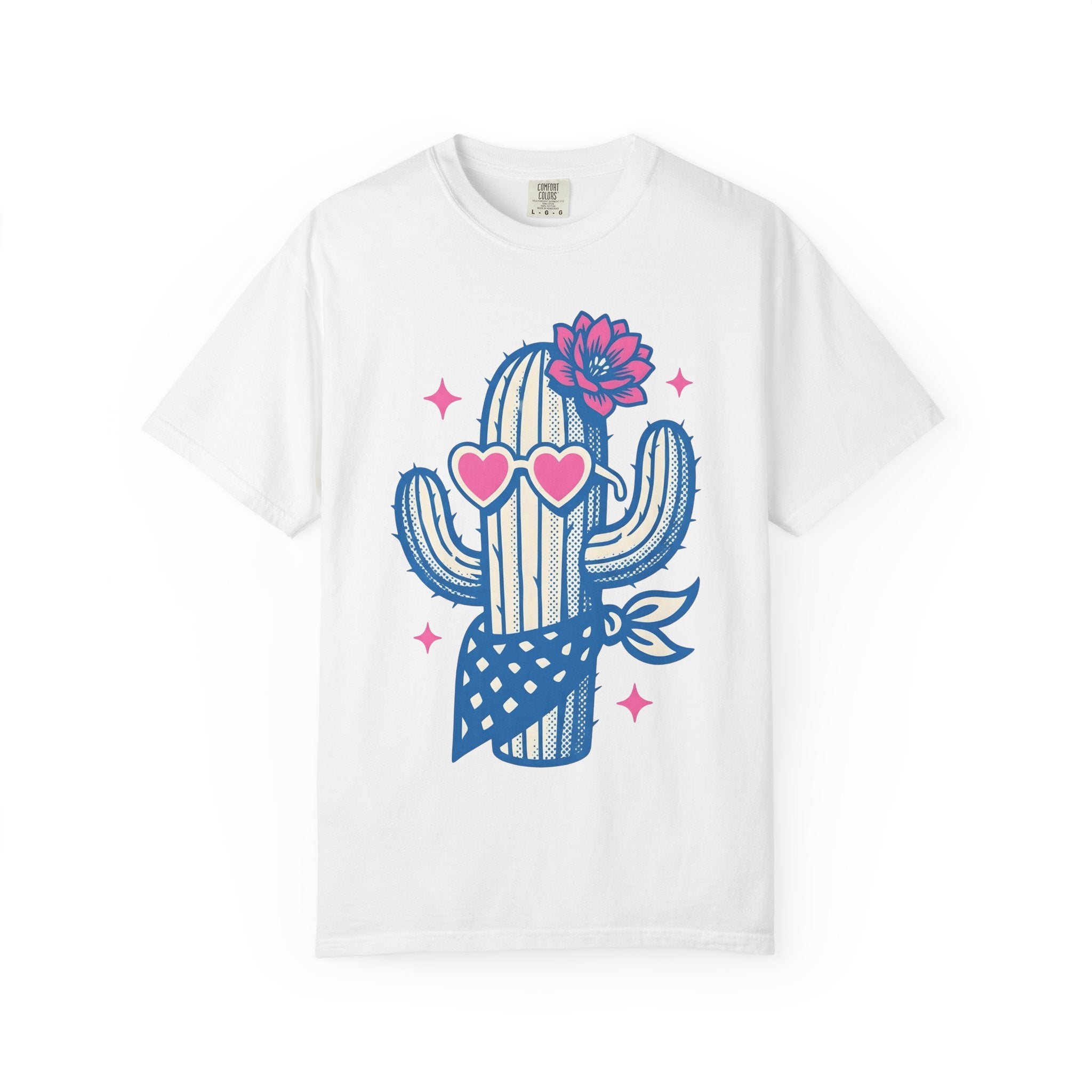 Prickly Pear Drawing Shirt Cowgirl Country Gift Women Graphic Tee Cactus T-Shirt Rodeo Fan Graphic Design Line Art Neckerchief Tshirt