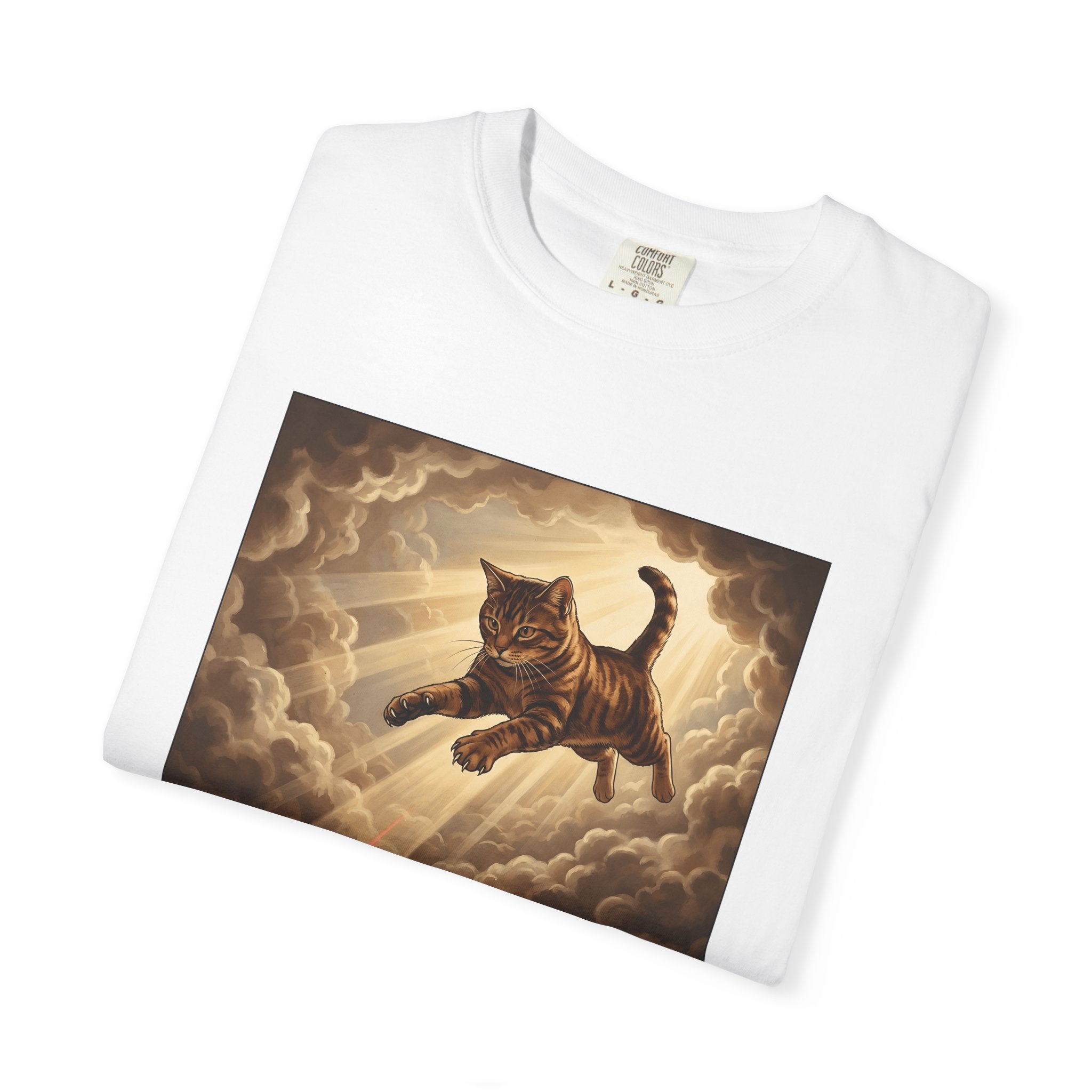 Ginger Cat Shirt Cat Fauna Gift Women Mythical Tee Kitten T-Shirt Cat Fan Feline Tshirt Wildlife Graphic Classic Laser Light Tshirt