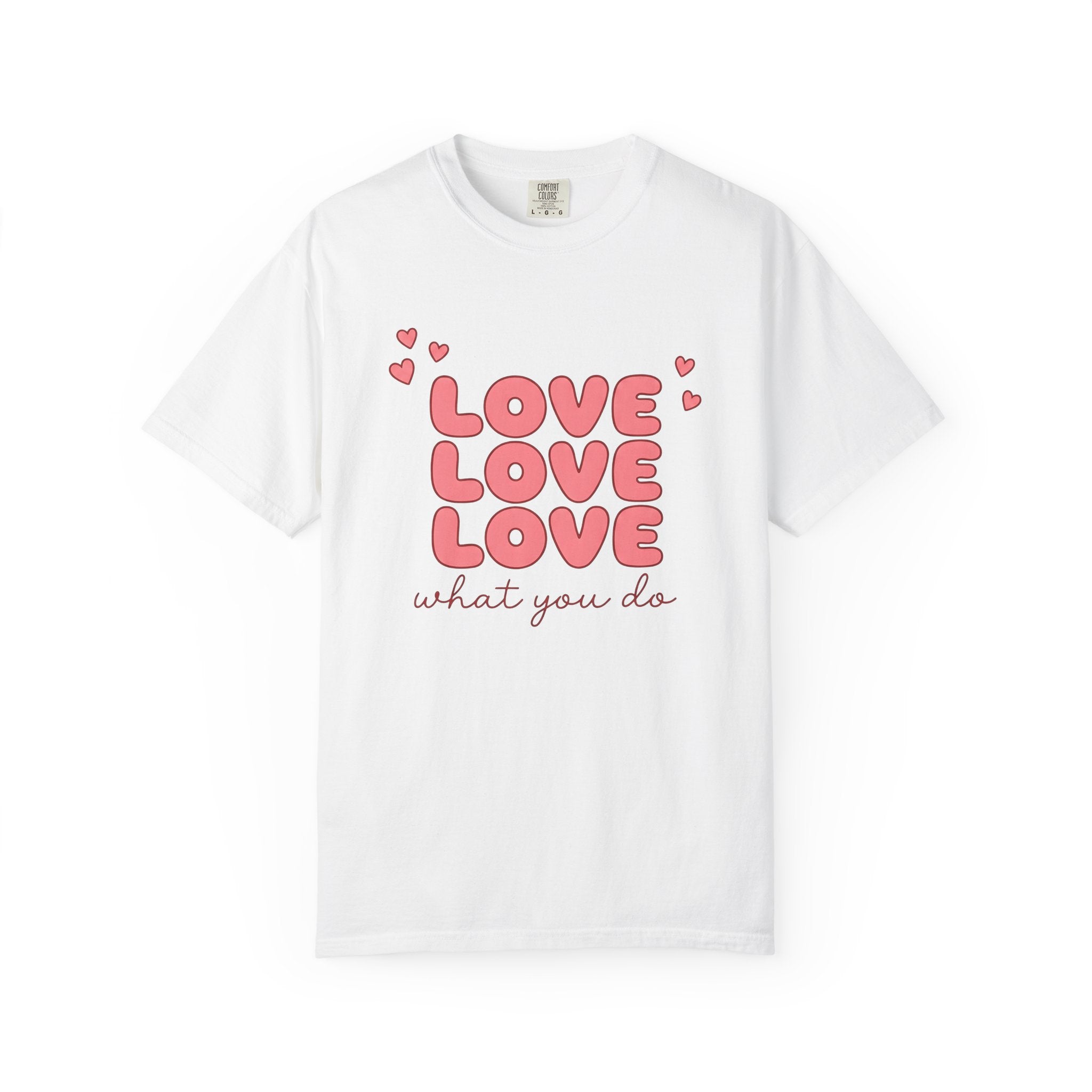 Pink Hearts Shirt Nurse Thanks Gift Women Whimsical Tee Heart T-Shirt Teacher Enthusiast Valentine Tshirt Appreciation Graphic Classic Piled