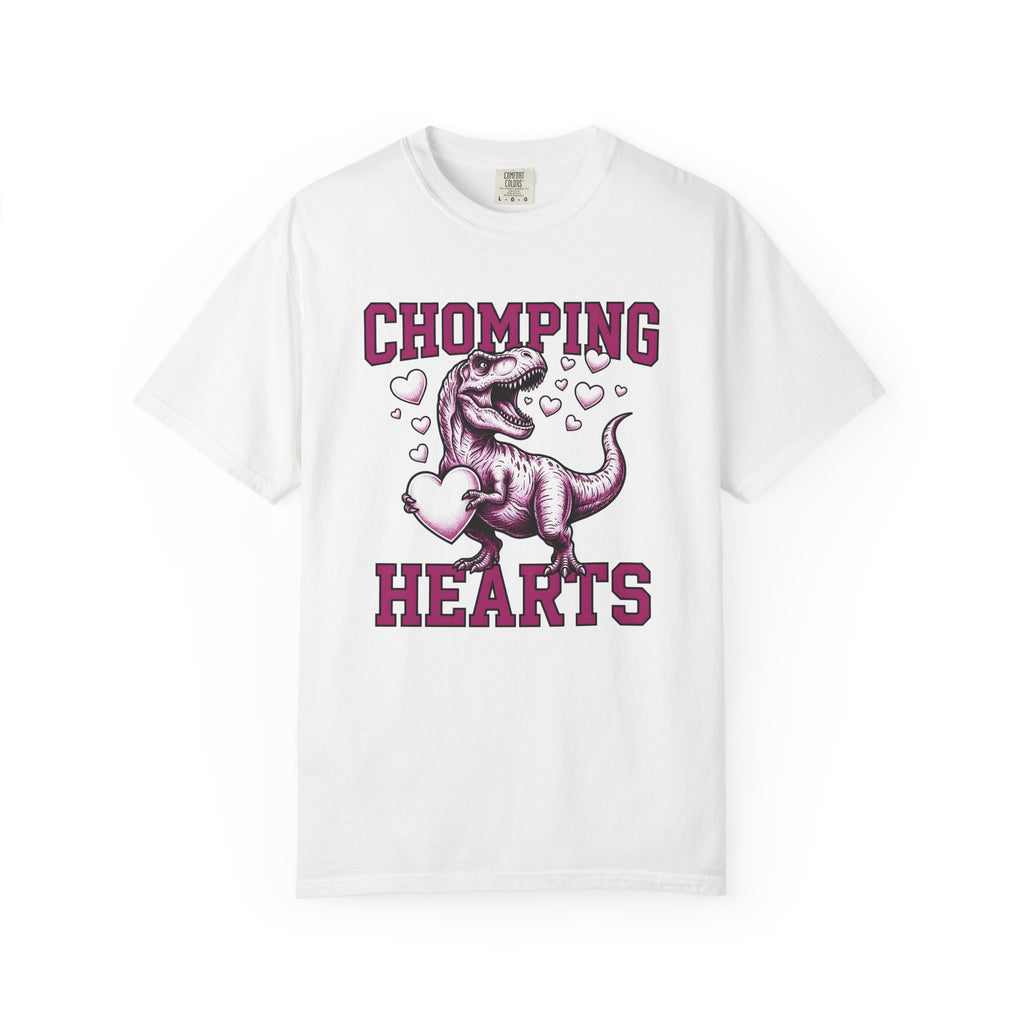 Dinosaur Love Shirt Valentine Prehistoric Gift Women Hand Drawn Tee Dinosaur T-Shirt Valentine Fan Illustrated Tshirt Jurassic Graphic
