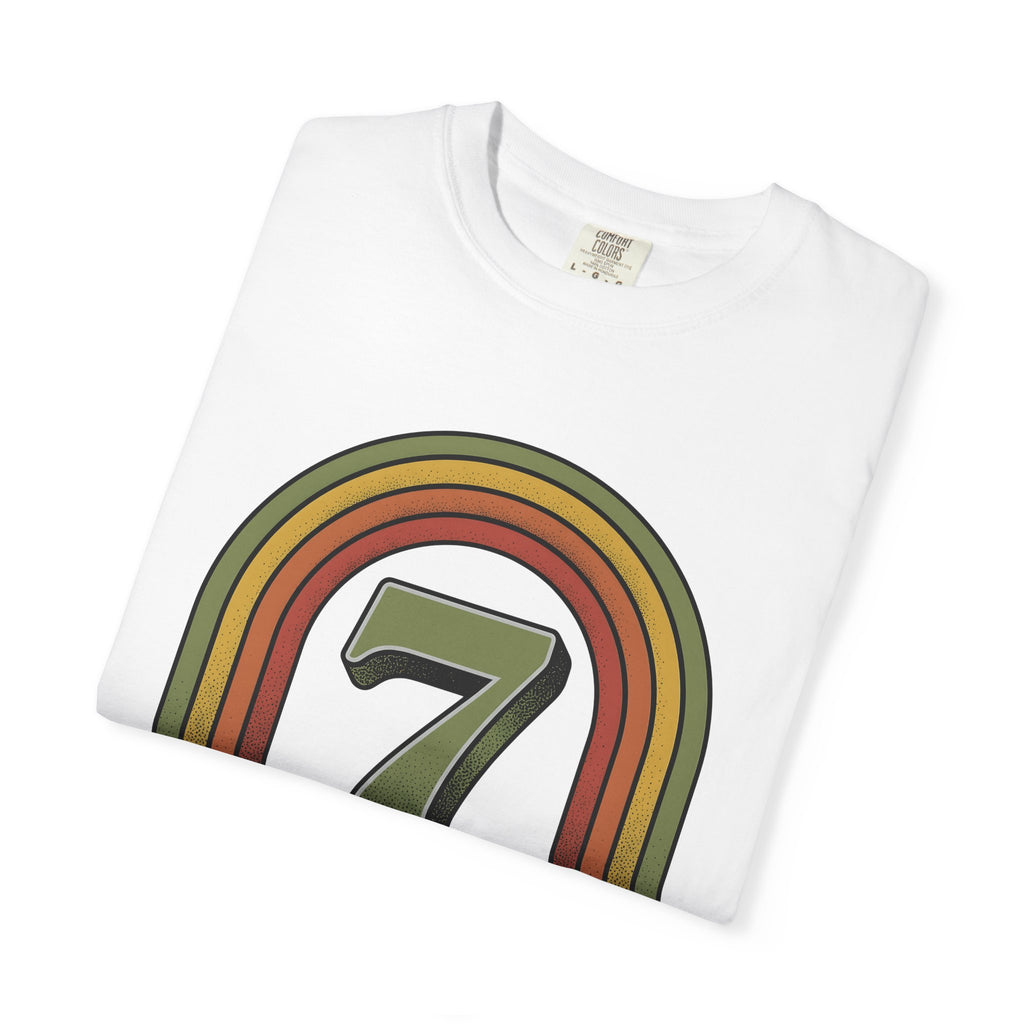 Classic Rainbow Shirt St. Patrick's Day Symbol Gift Women Hand Drawn Tee Rainbow T-Shirt Shamrock Fan Illustrated Tshirt Icon Graphic Sketch