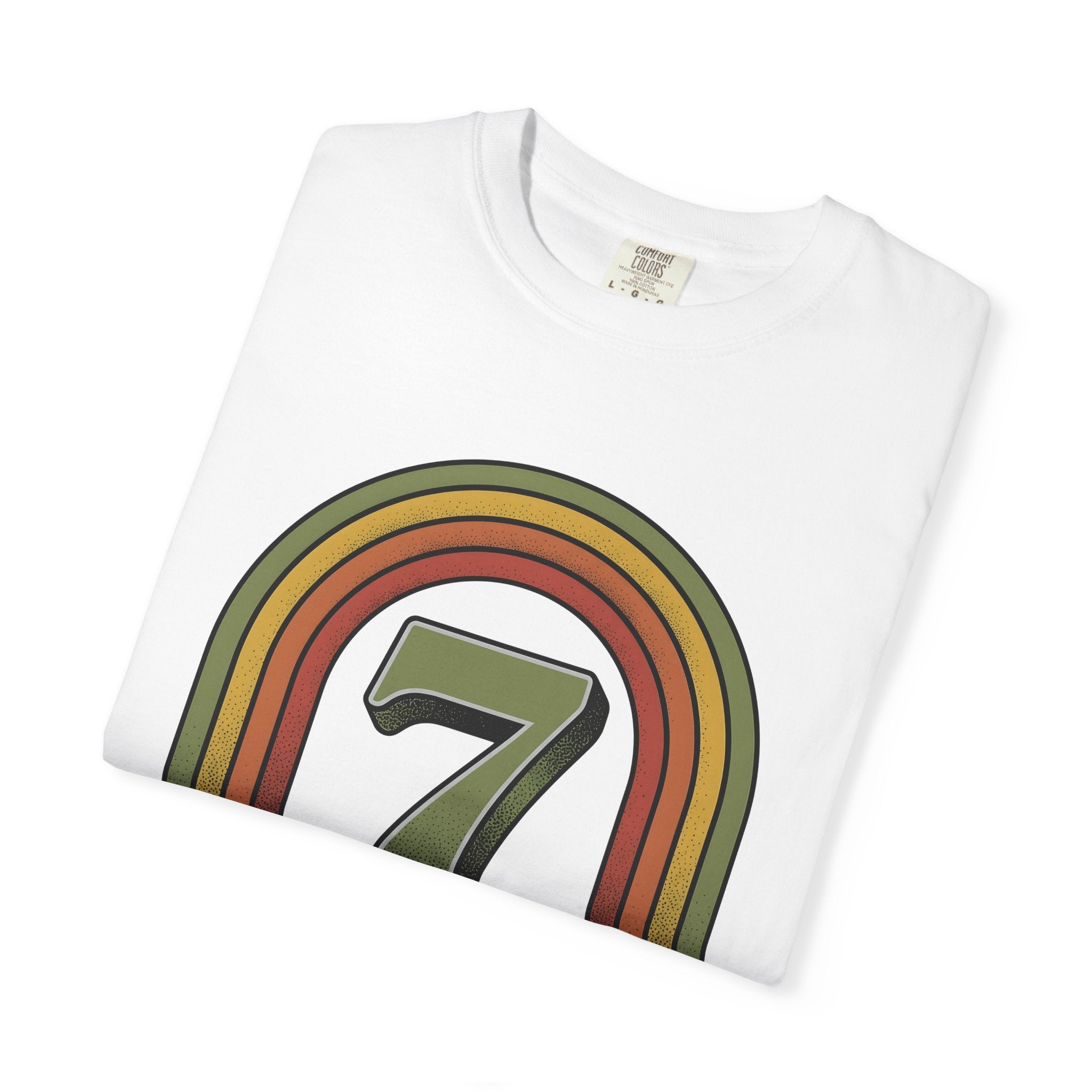 Classic Rainbow Shirt St. Patrick's Day Symbol Gift Women Hand Drawn Tee Rainbow T-Shirt Shamrock Fan Illustrated Tshirt Icon Graphic Sketch