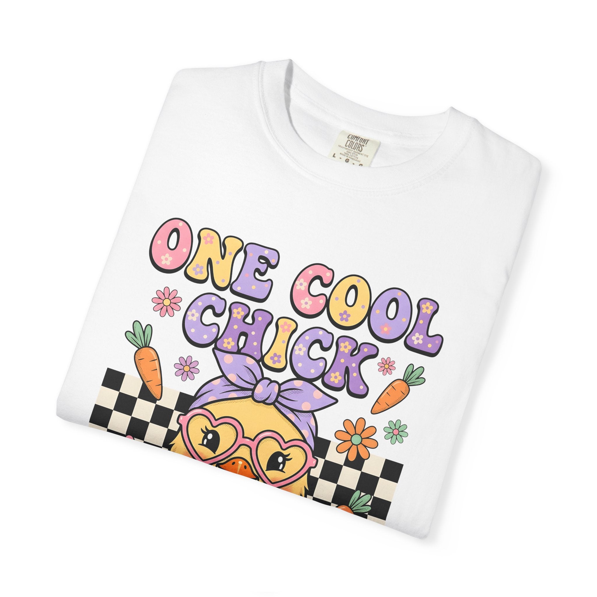 Baby Chicken Glasses Shirt Easter Pet Gift Women Comic Tee Chick T-Shirt Easter Fan Chicklet Graphic Vintage Vegetable Tshirt