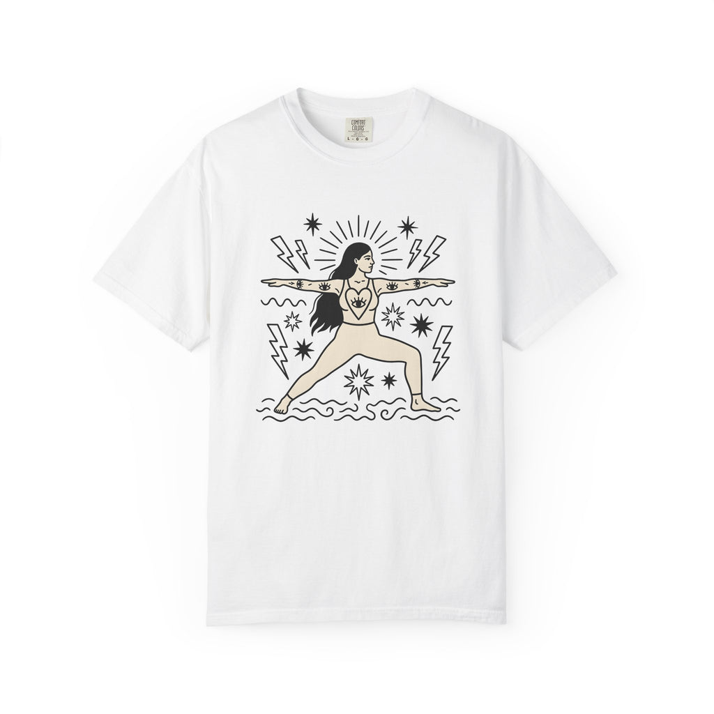 Meditation Pose Shirt Yoga Health Gift Women Modern Design Tee Zen T-Shirt Yoga Enthusiast Minimalist Tshirt Wellness Graphic Simple