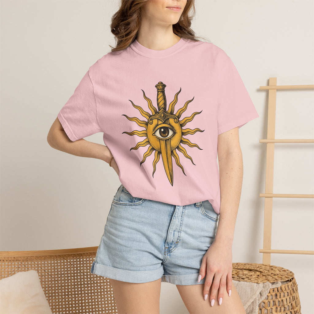 Sun Eye Blade Shirt Boho Chic Wellness Gift Women Fantasy Tee Sunblade T-Shirt Bohemian Fan Mythical Tshirt Wellness Graphic Classic Saber