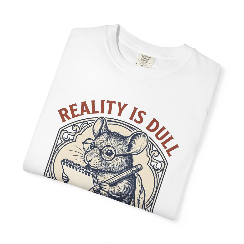 Mouse Sketch Shirt Cute Illustrator Gift Women Retro Tee Rodent T-Shirt Adorable Fan Vintage Tshirt Artist Graphic Doodle Spectacles Tshirt