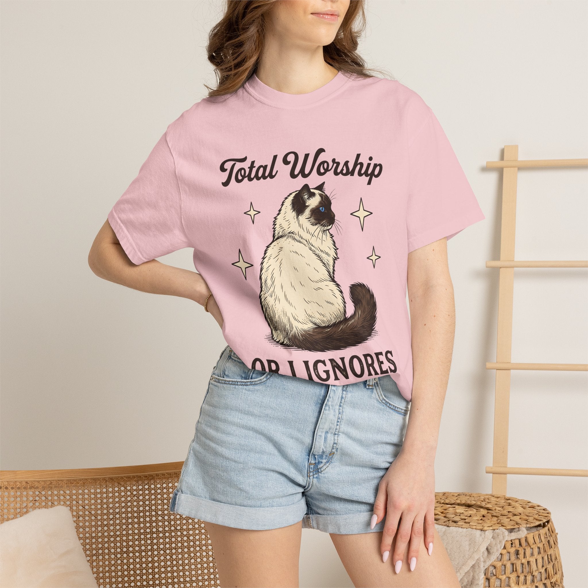 Siamese Cat Shirt Cat Animal Gift Women Vintage Tee Siamese T-Shirt Cat Fan Feline Tshirt Retro Illustration Hand Drawn Stars Tshirt