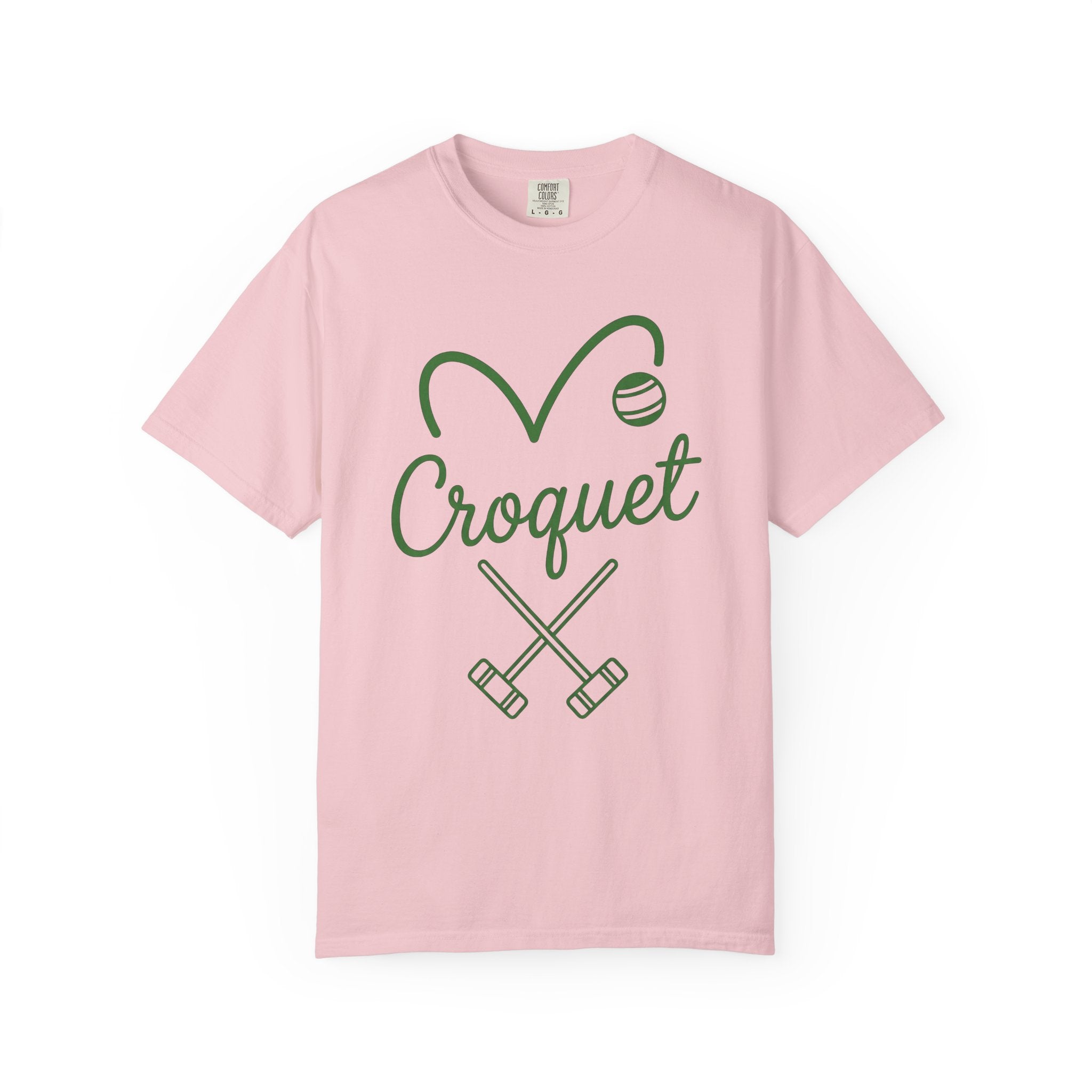 Croquet Clubs Shirt Croquet Patio Gift Women Modern Tee Mallet T-Shirt Croquet Fan Contemporary Tshirt Outdoor Design Classic Ball Tshirt
