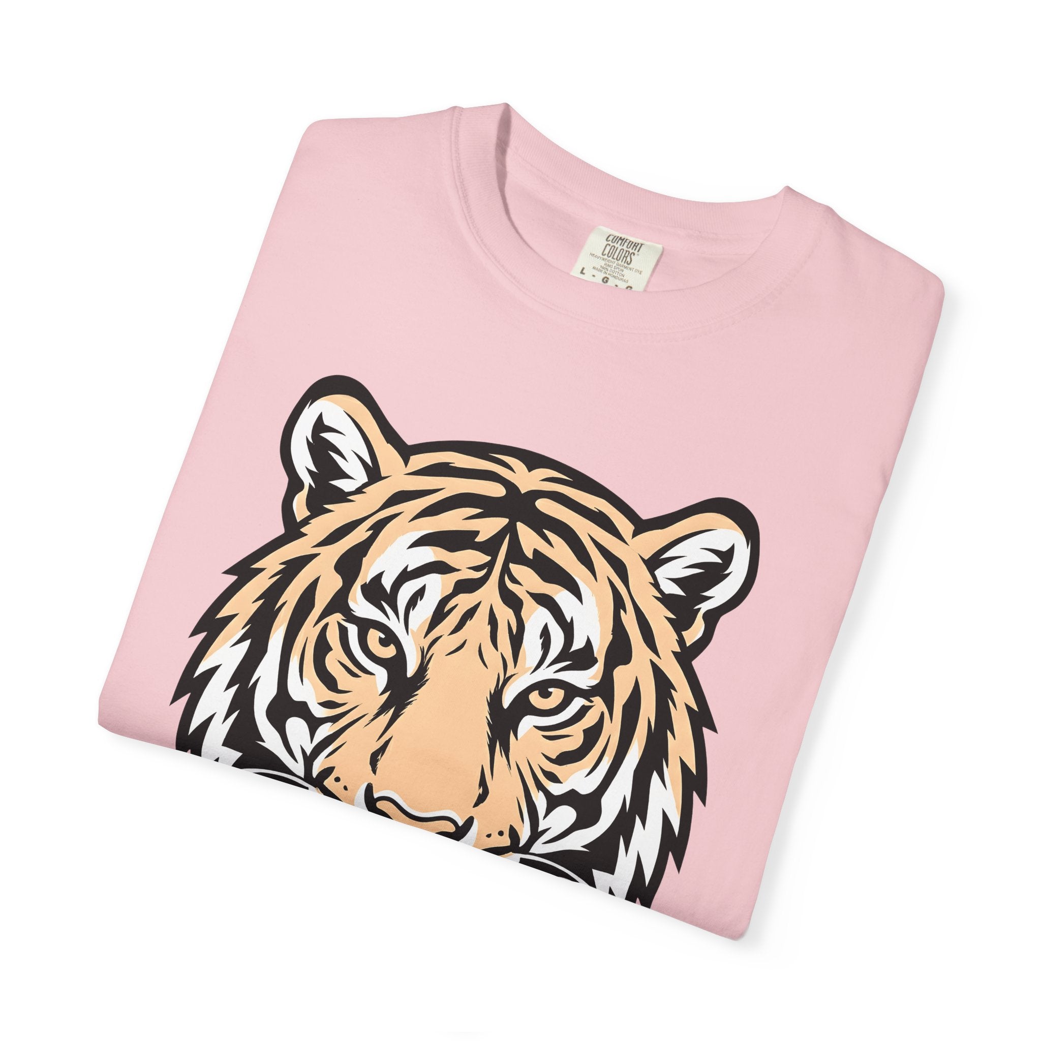 Tiger Face Shirt Animals Wildlife Gift Women Bold Graphic Tee Tiger T-Shirt Animal Fan Cat Graphic Wildlife Illustration Modern Animal