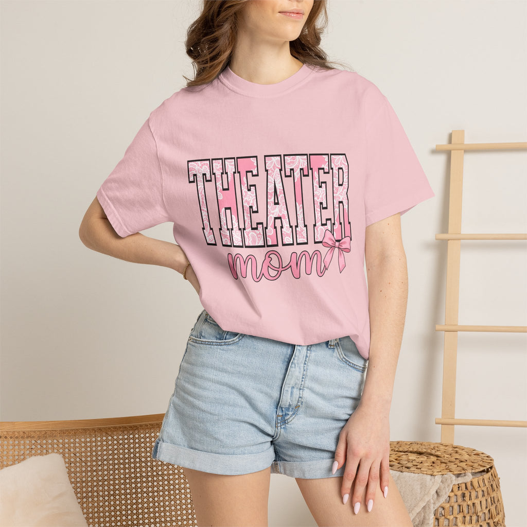 Lace Varsity Font Shirt Moms Acting Gift Women Dainty Tee Varsity Jacket T-Shirt Motherhood Fan Script Tshirt Thespian Graphic Old School