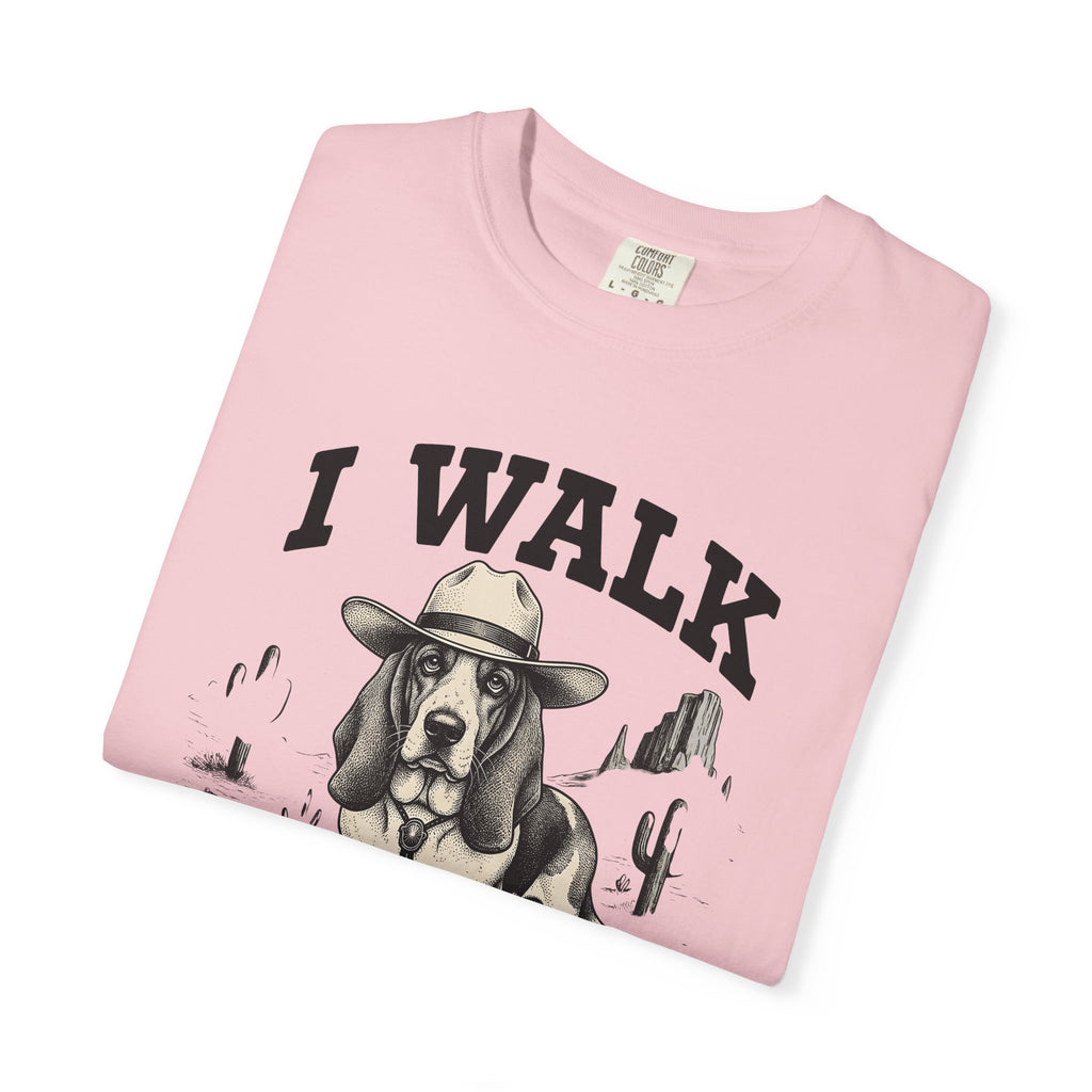 Basset Hound Cowboy Shirt Dog Cowboy Gift Women Retro Tee Hound Dog T-Shirt Dog Fan Vintage Tshirt Rodeo Graphic Sketch Cactus Tshirt